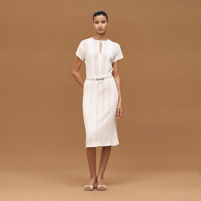 Blanc Céramique Short-sleeve Sweater