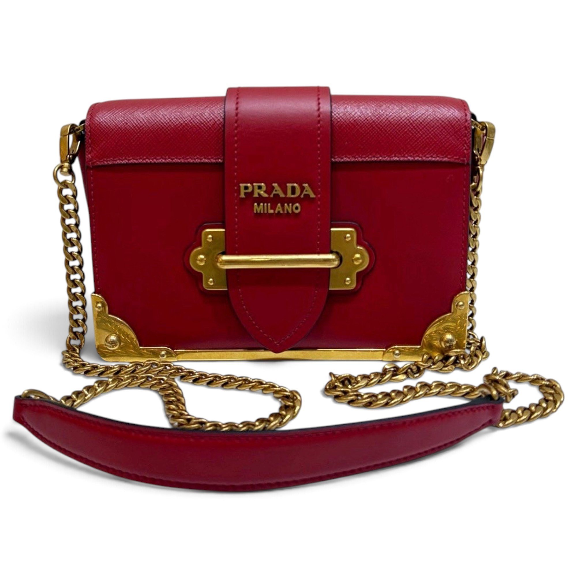 Cahier Chain leather crossbody bag