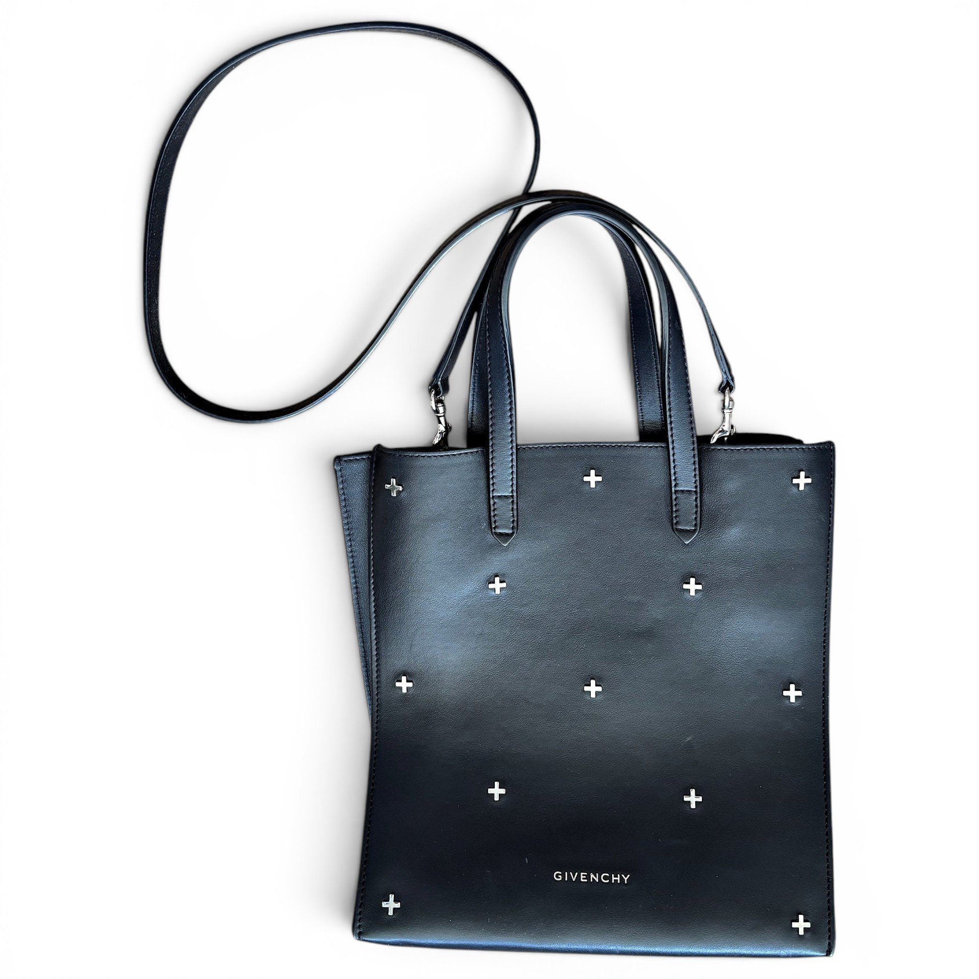 G Tote leather handbag