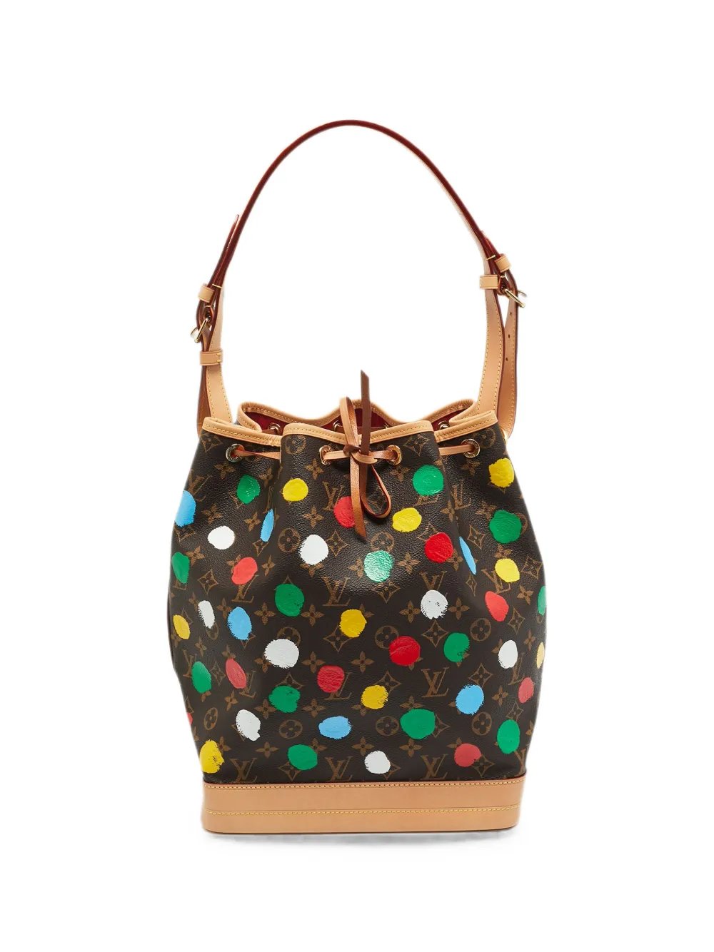 Noe Painted Dots bucket bag
