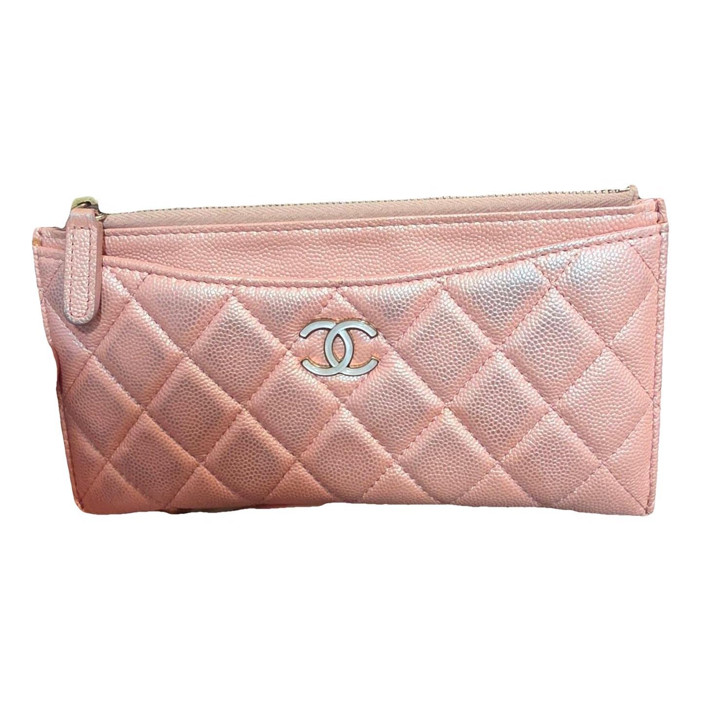 Leather clutch bag