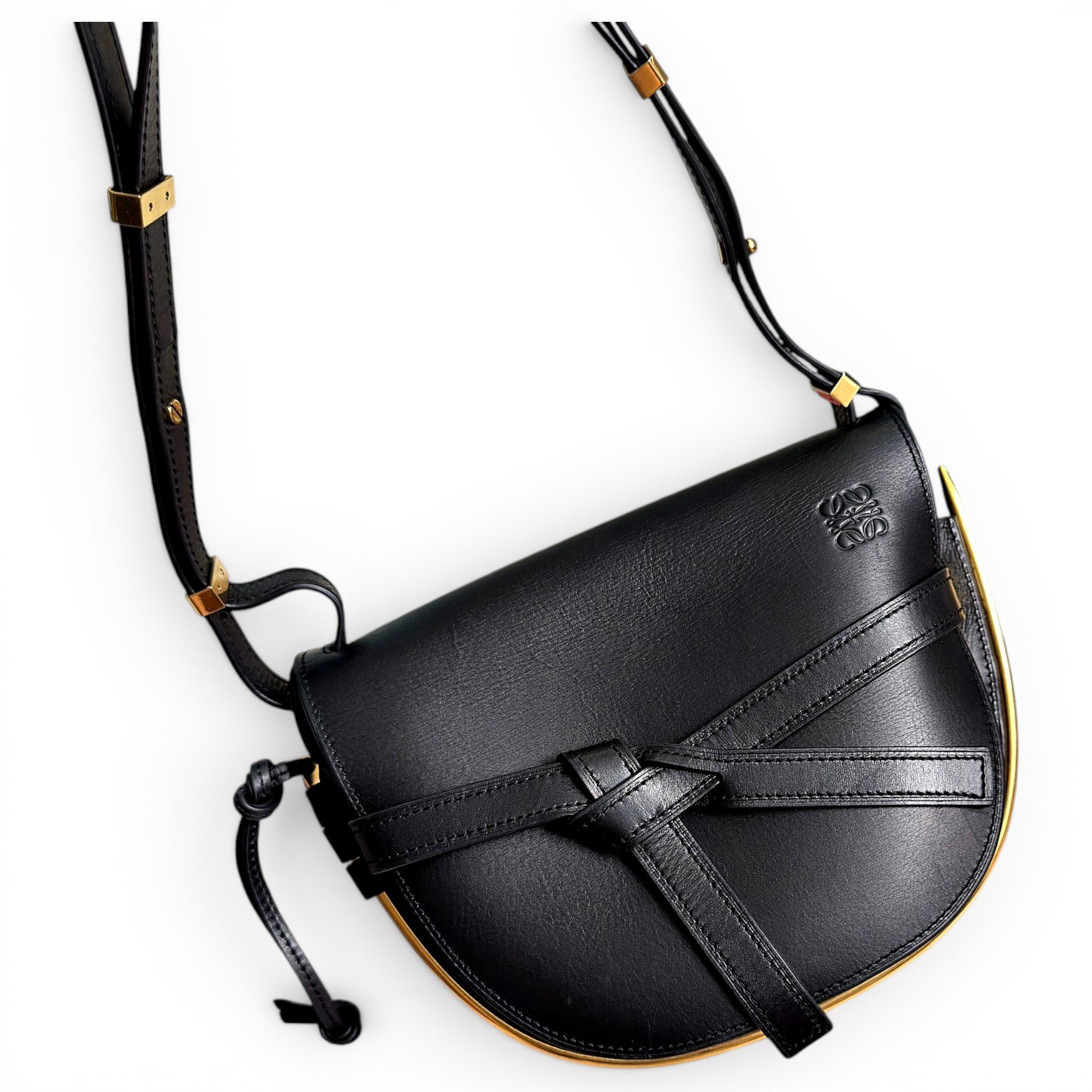 Gate leather crossbody bag