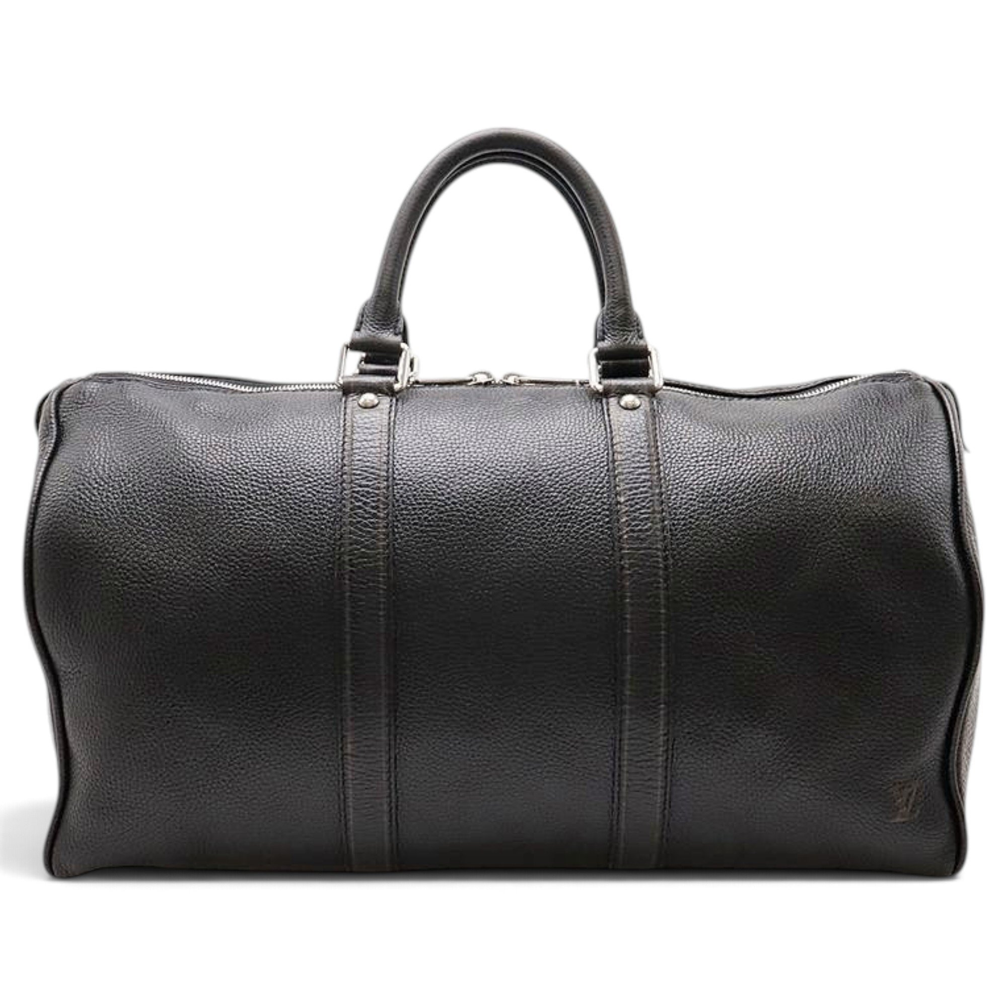 Keepall leather travel bag