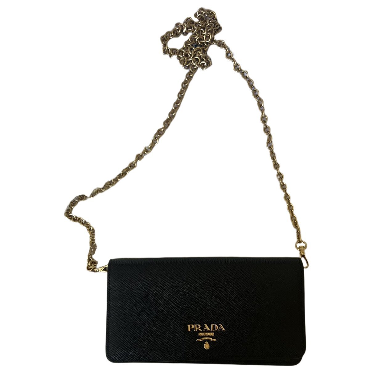 Leather clutch bag
