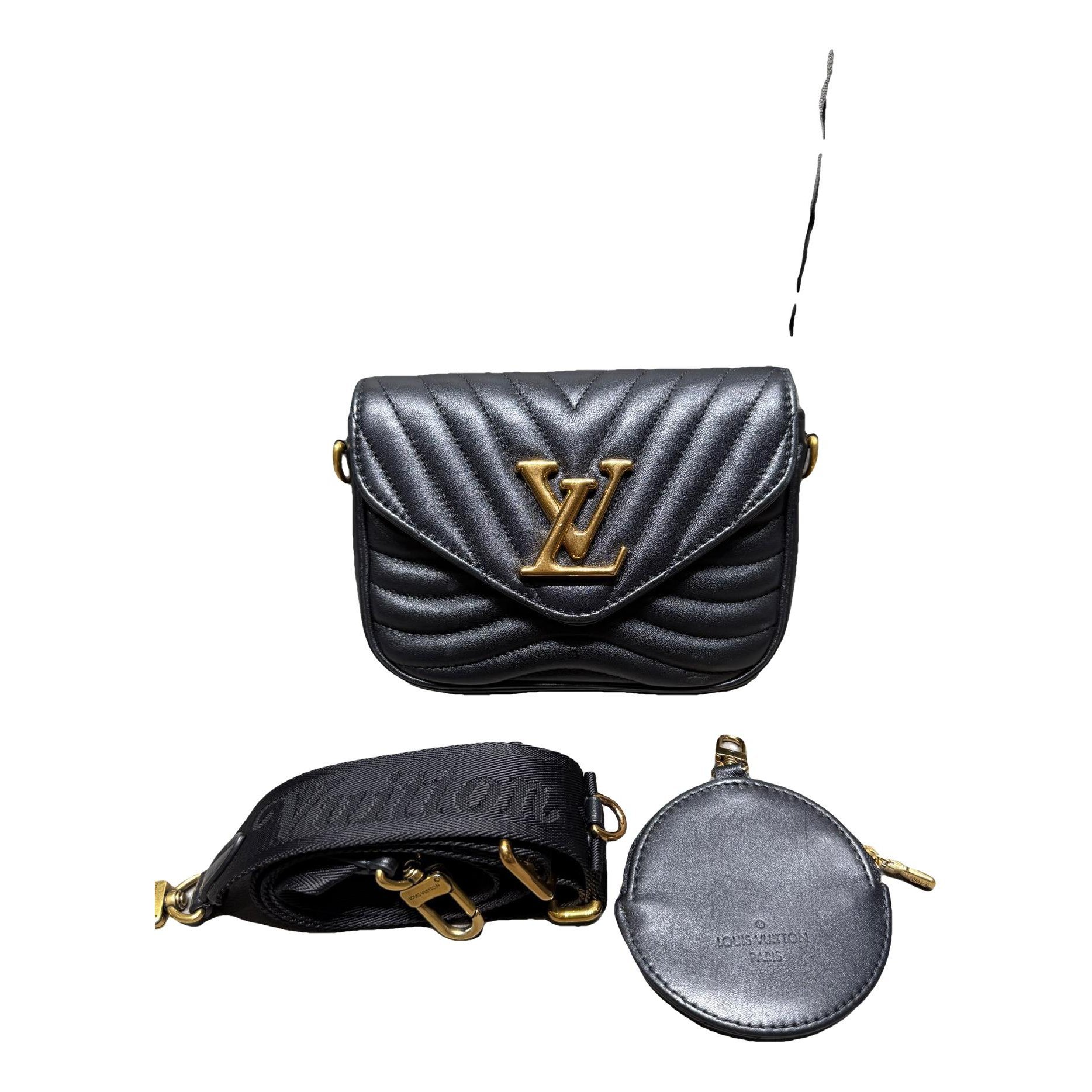 Multi-Pochette New Wave leather handbag