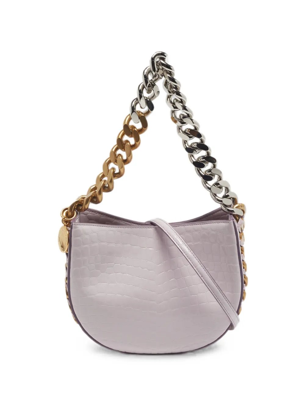 Frayme croc-embossed shoulder bag