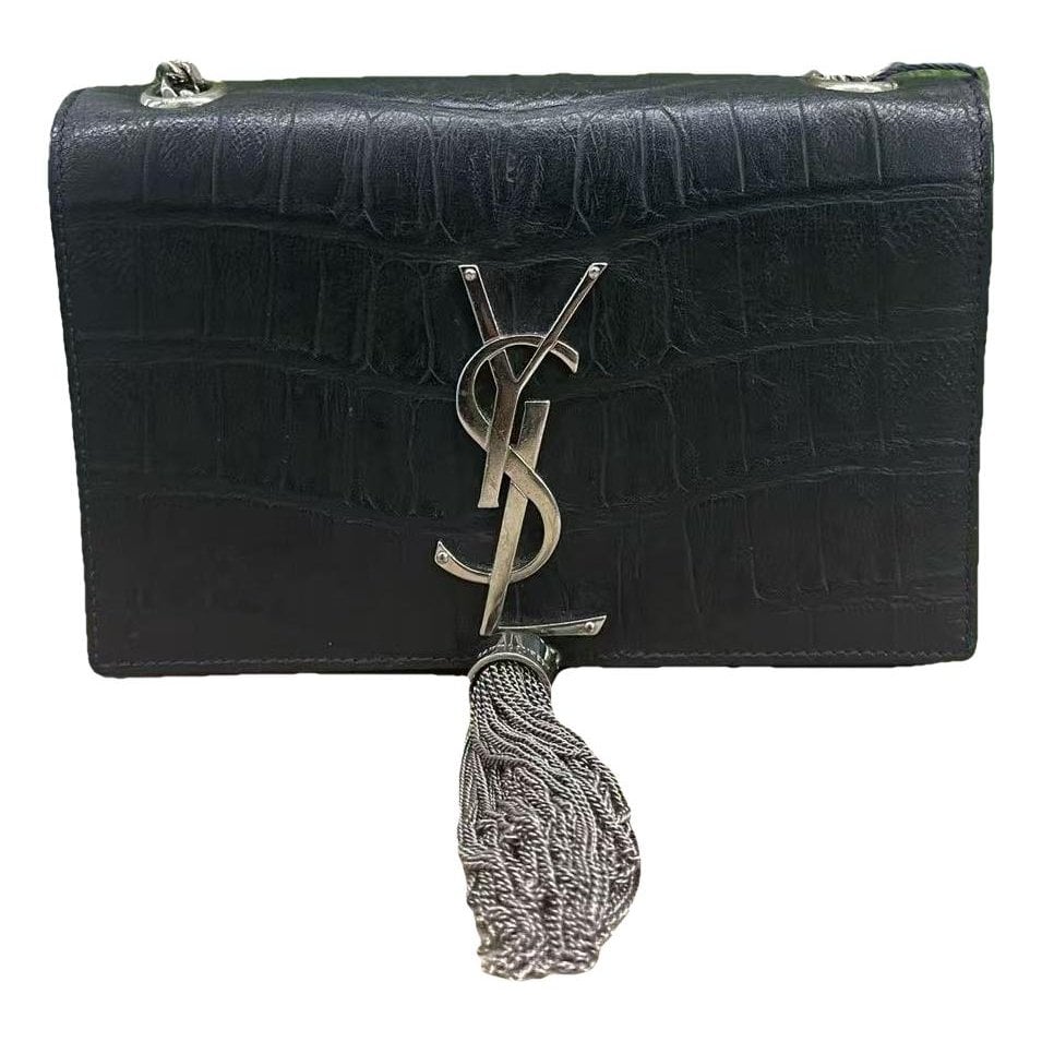 Pompom Kate leather handbag