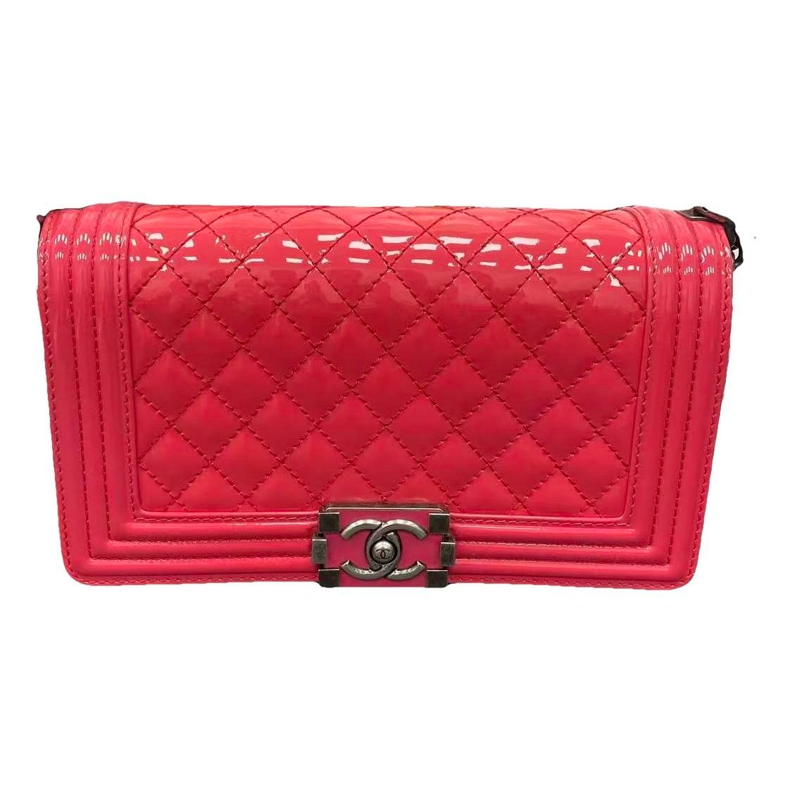 Patent leather handbag
