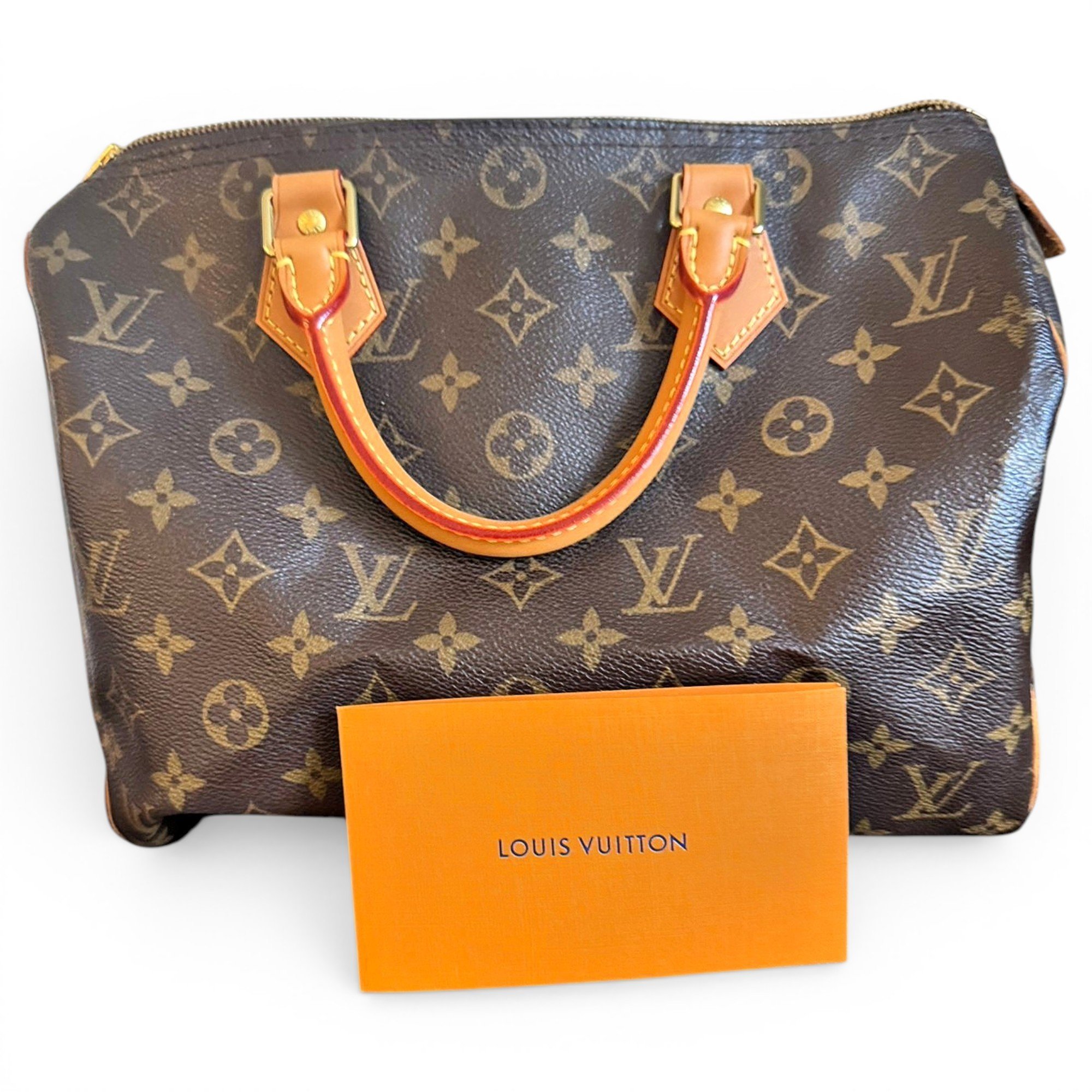Speedy leather handbag