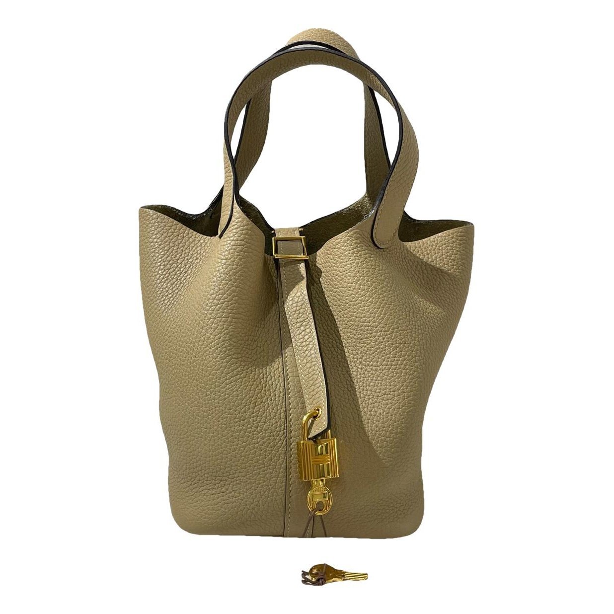 Picotin leather handbag