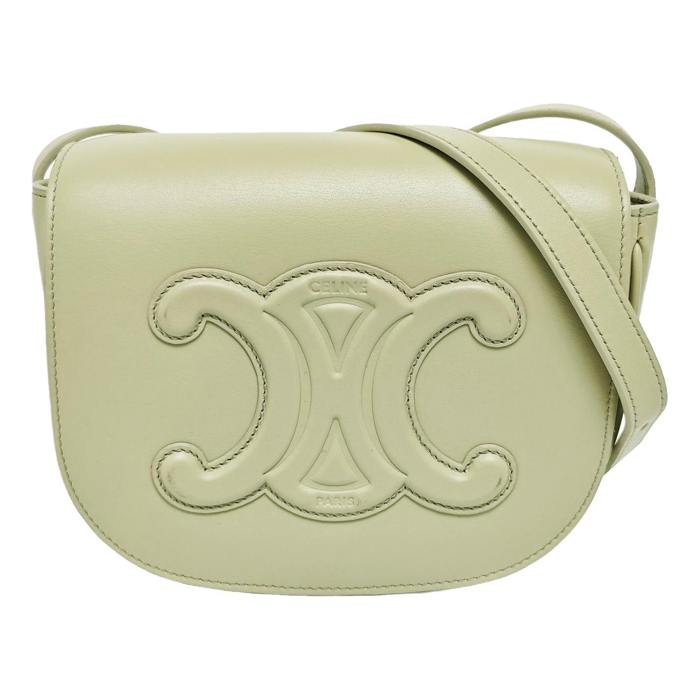 Triomphe leather handbag