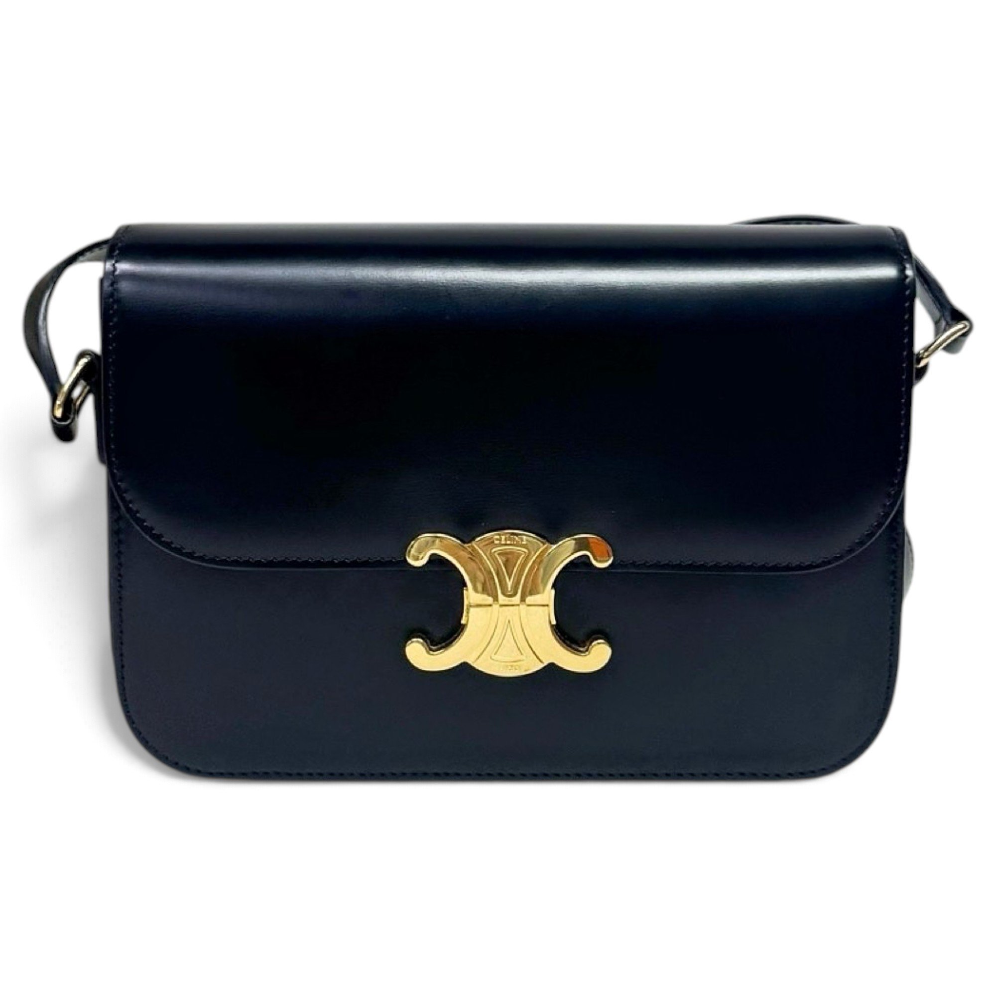 Triomphe leather crossbody bag