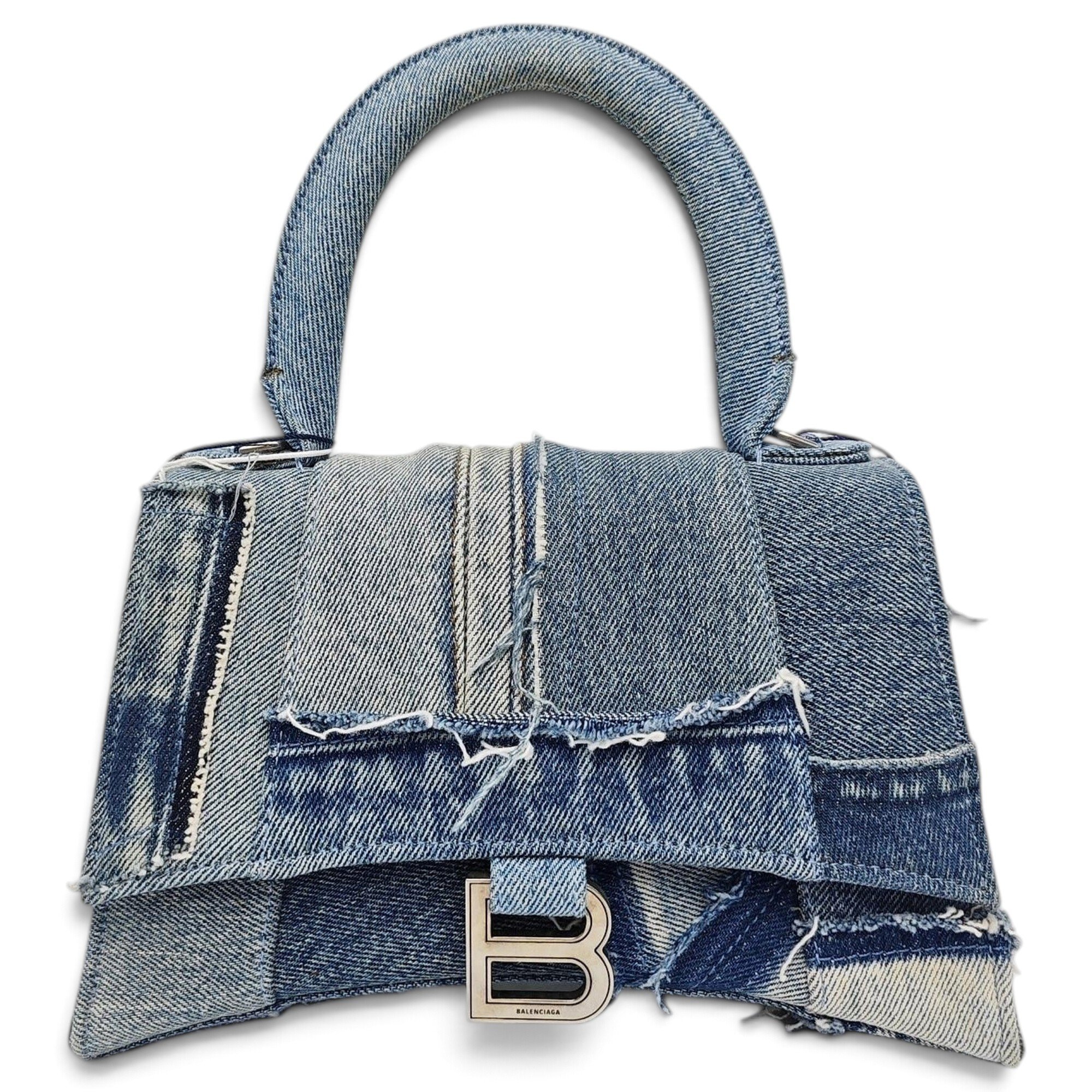 Hourglass cloth handbag