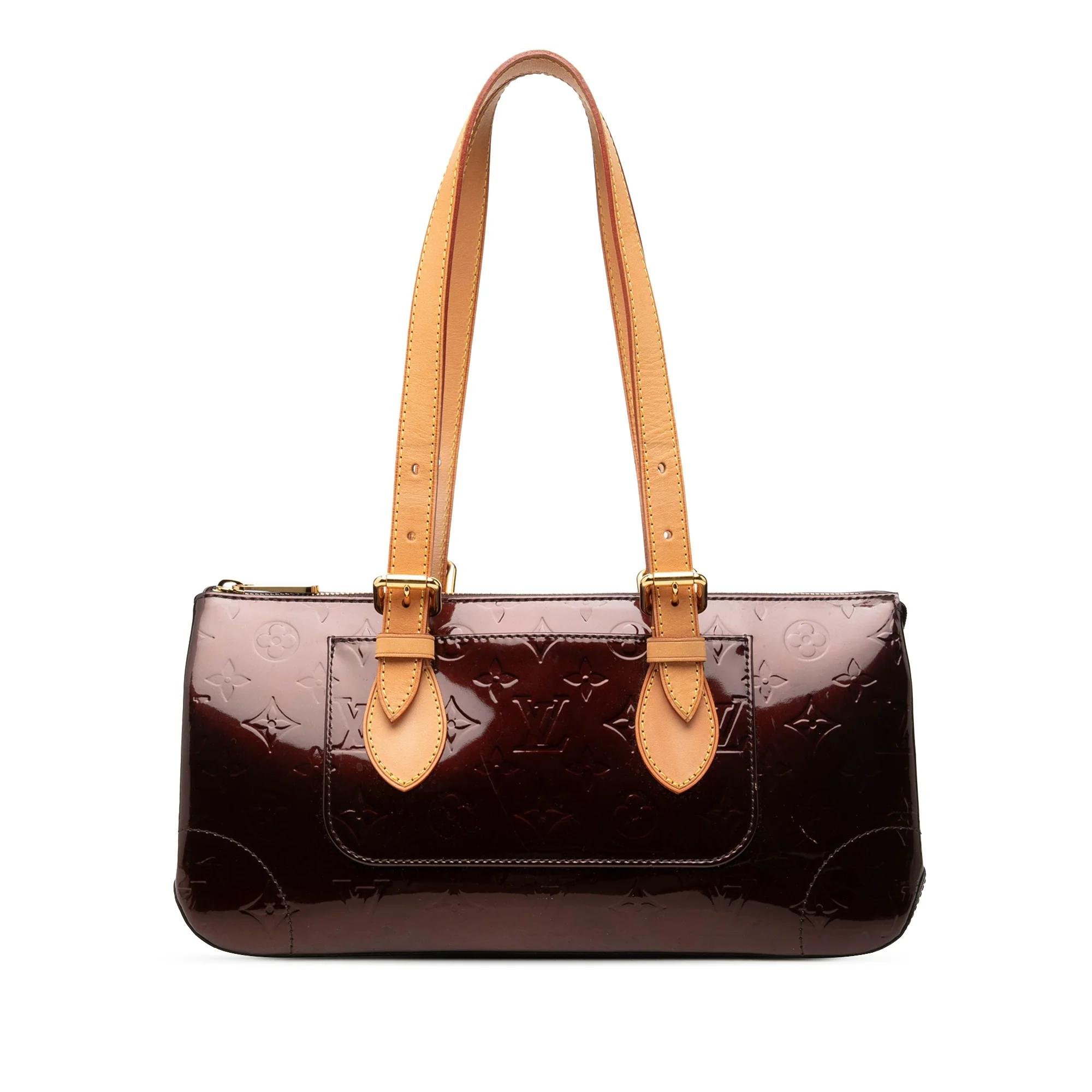 Rosewood leather handbag
