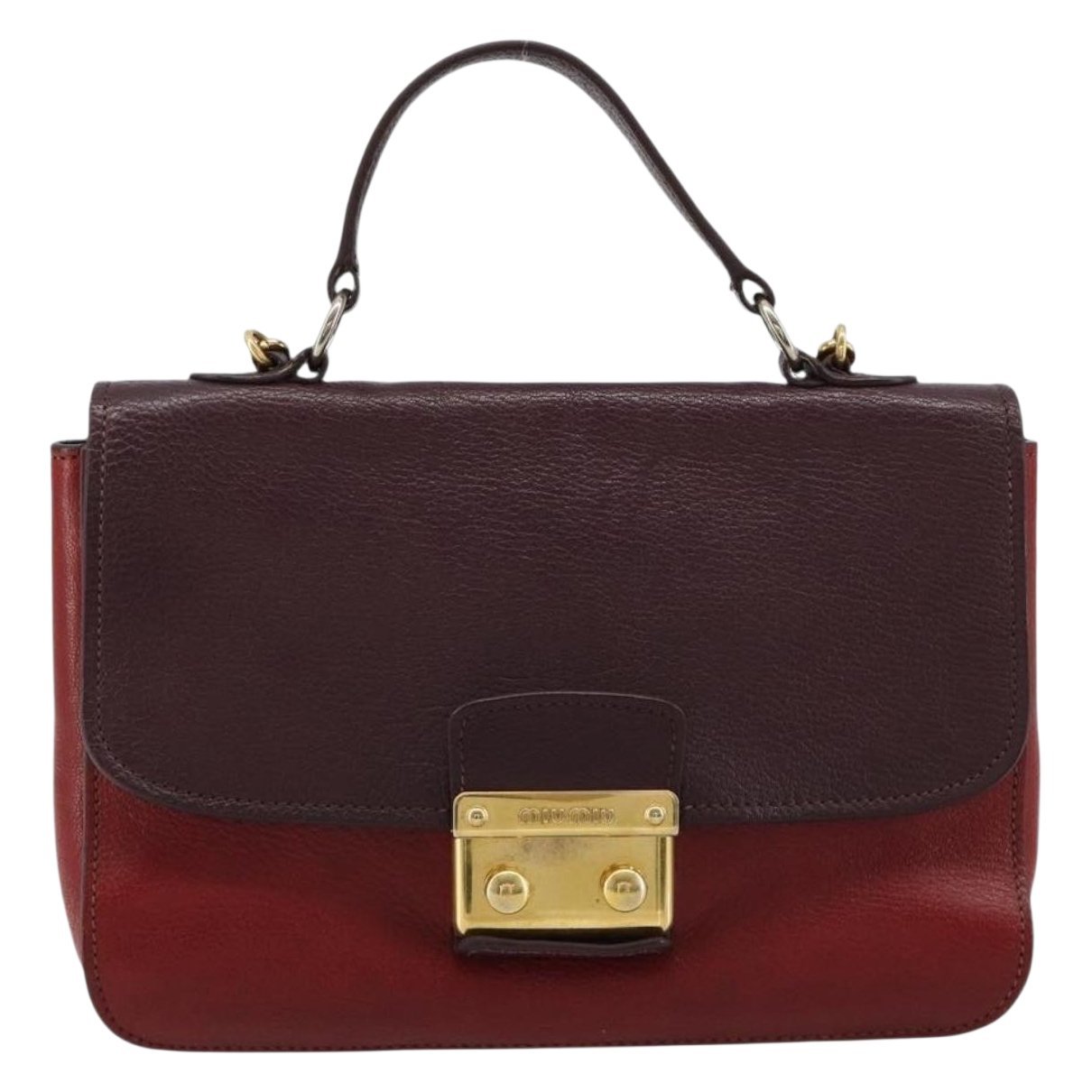 Matelassé leather handbag