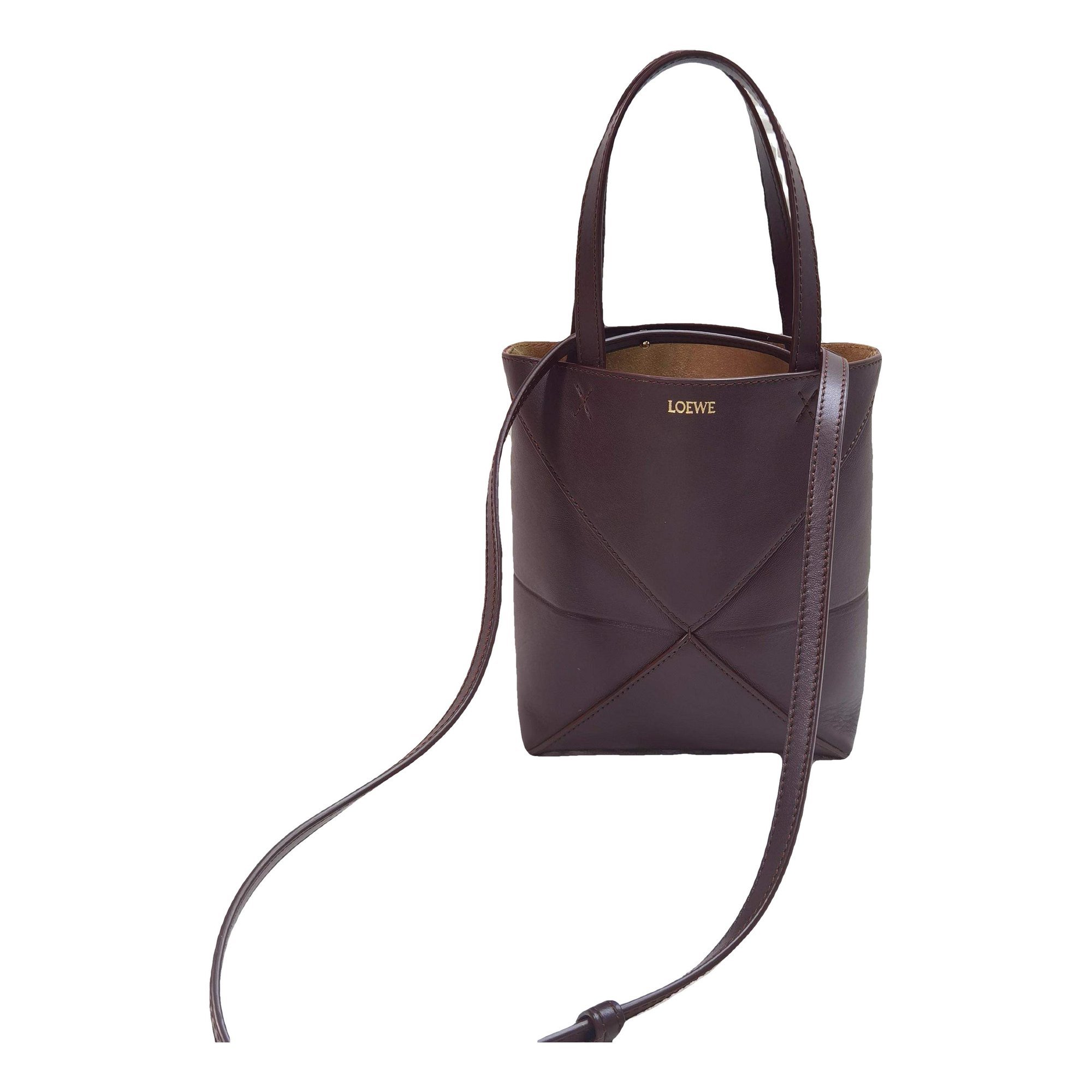 Puzzle Fold leather handbag