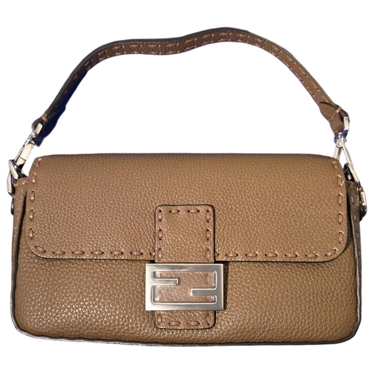 Baguette leather handbag