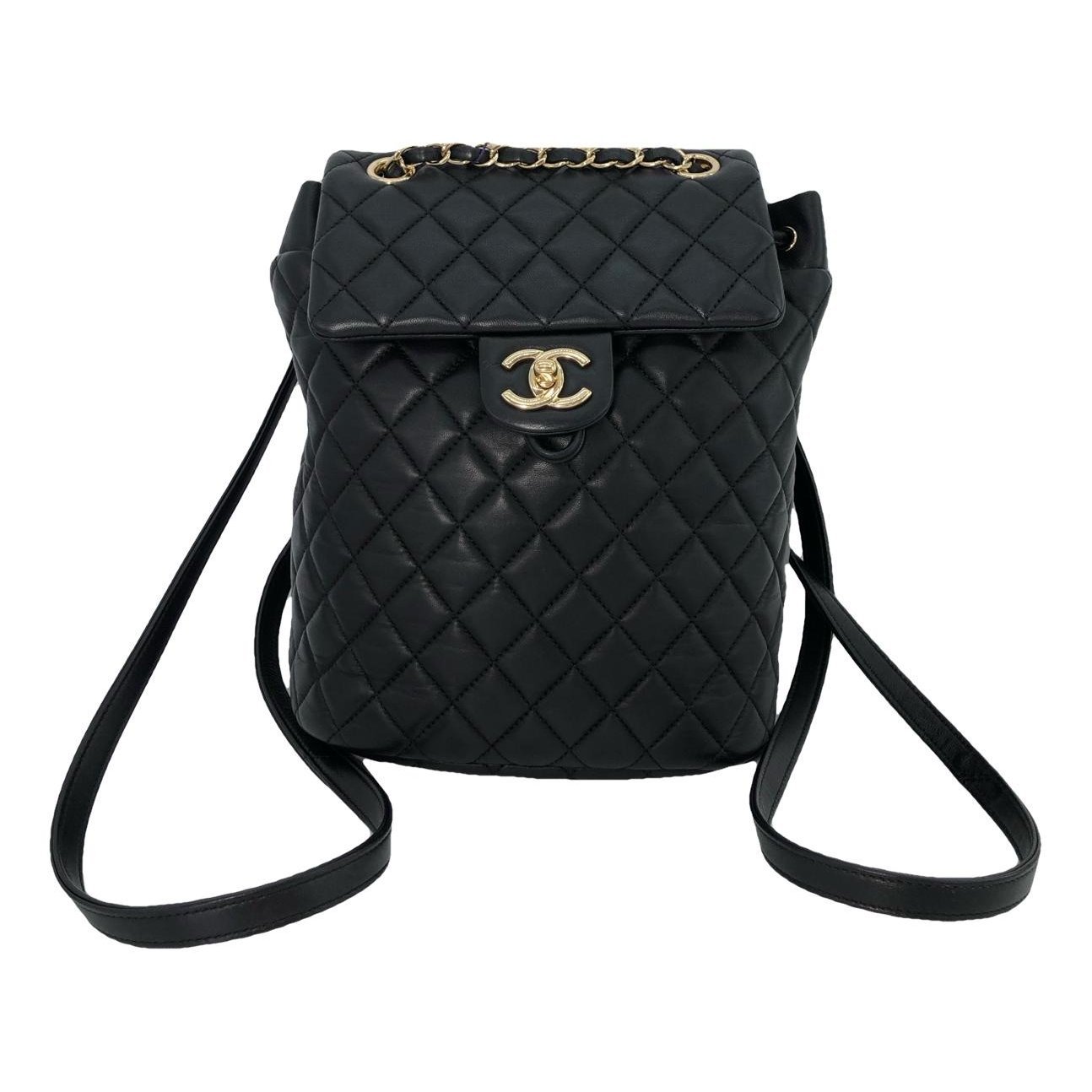 Leather backpack