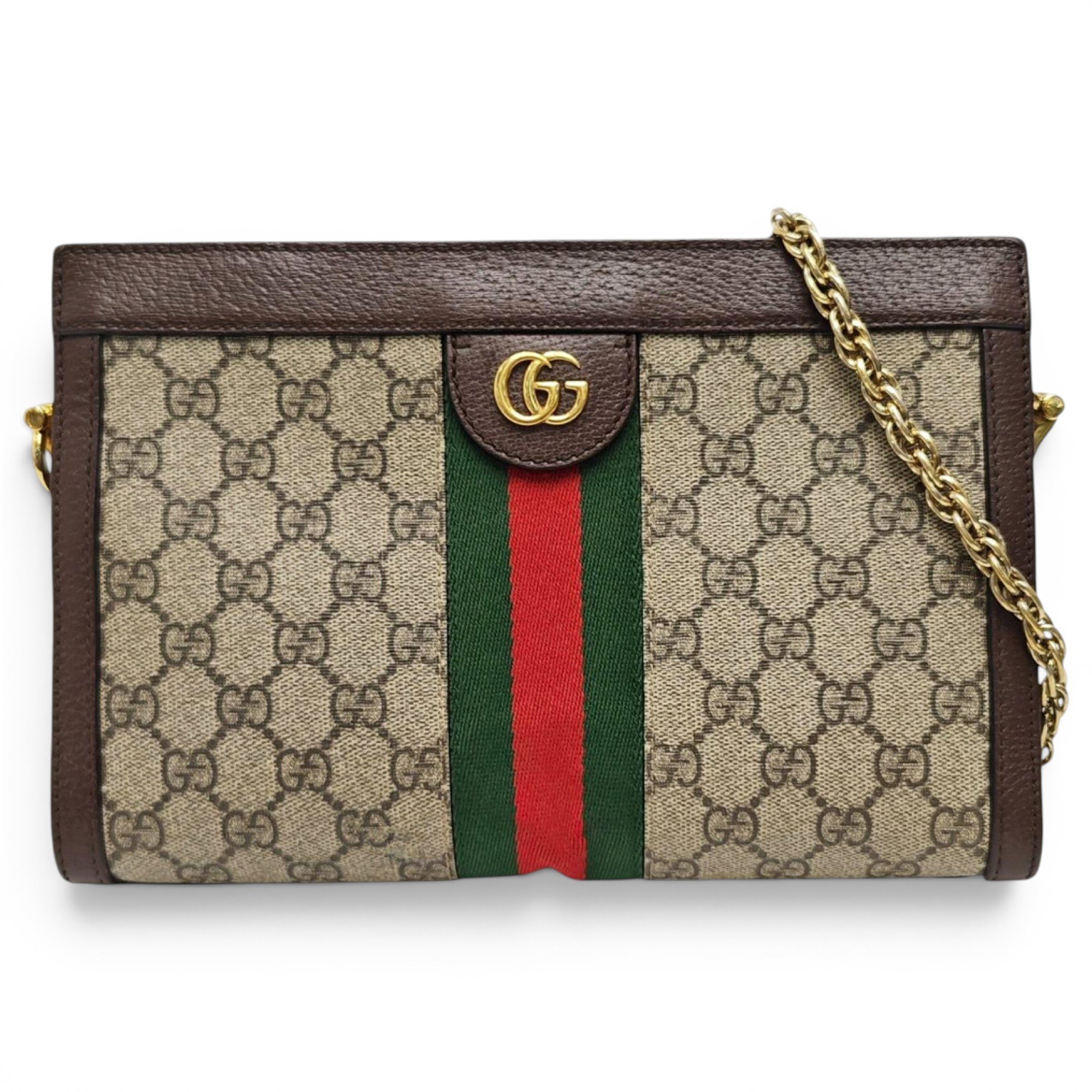 Ophidia Chain leather handbag