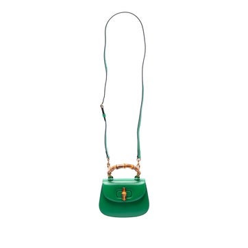 Calf Leather Mini Calfskin 1947 Bamboo Top Handle Bag