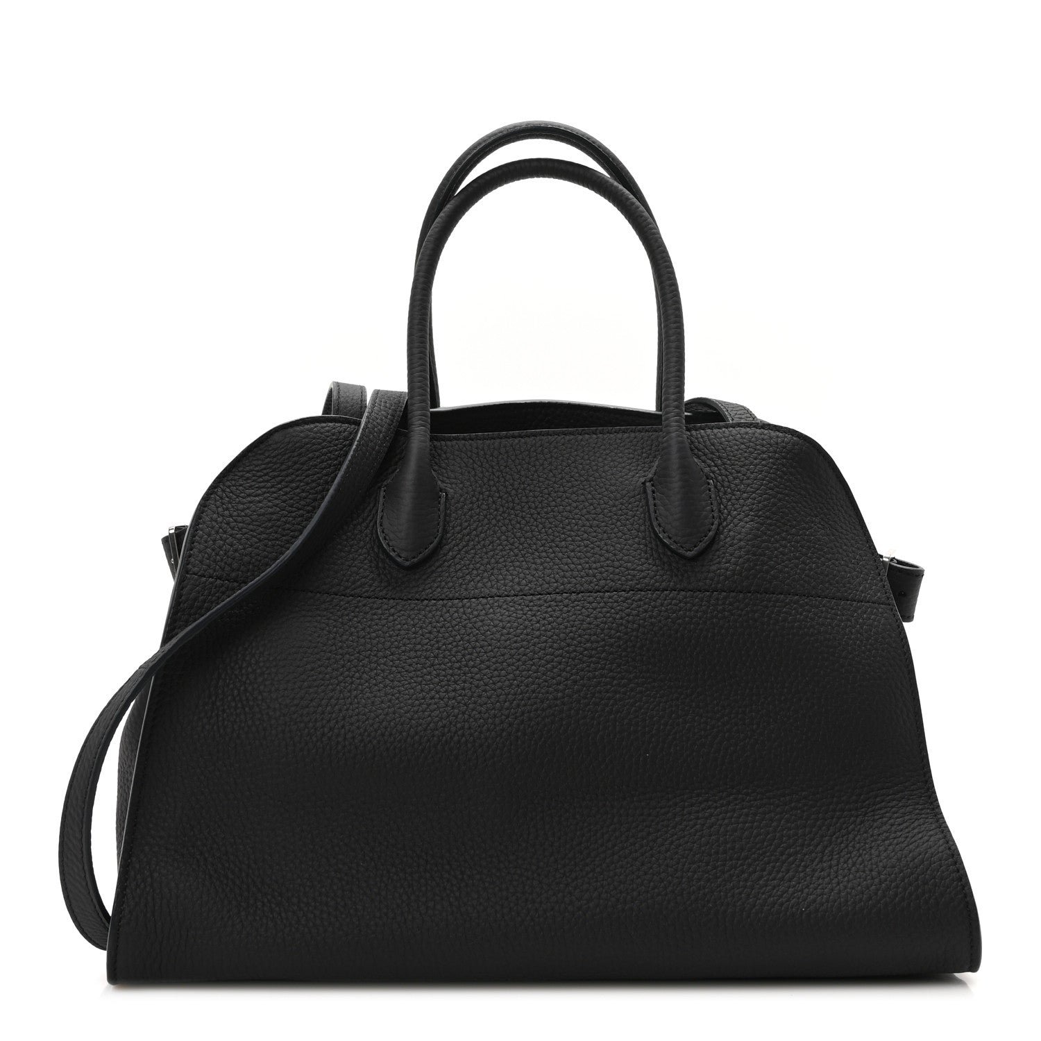 The Row Matte Grained Calfskin Soft Margaux 12 Black