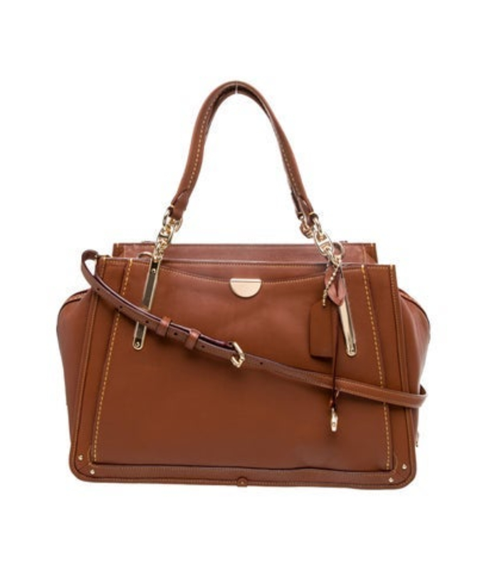 Coach Leather Top Handle Bag