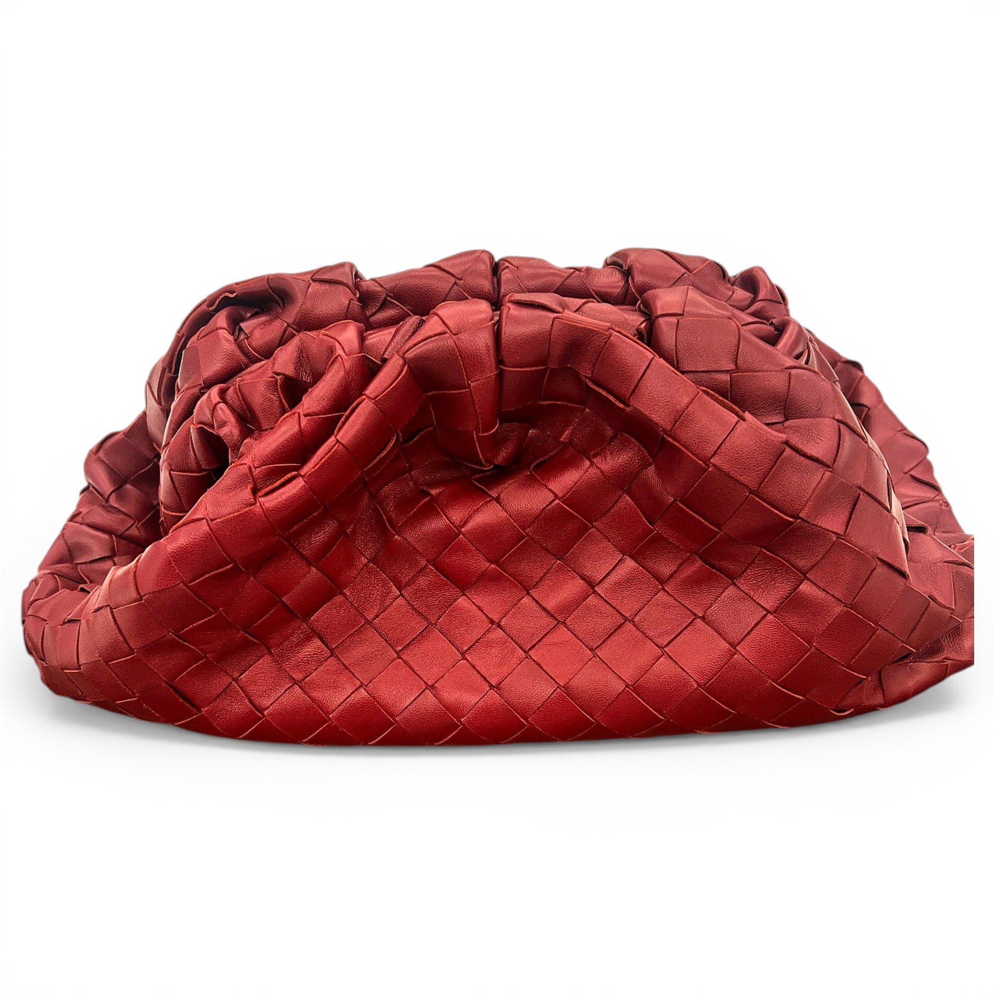 Pouch leather clutch bag