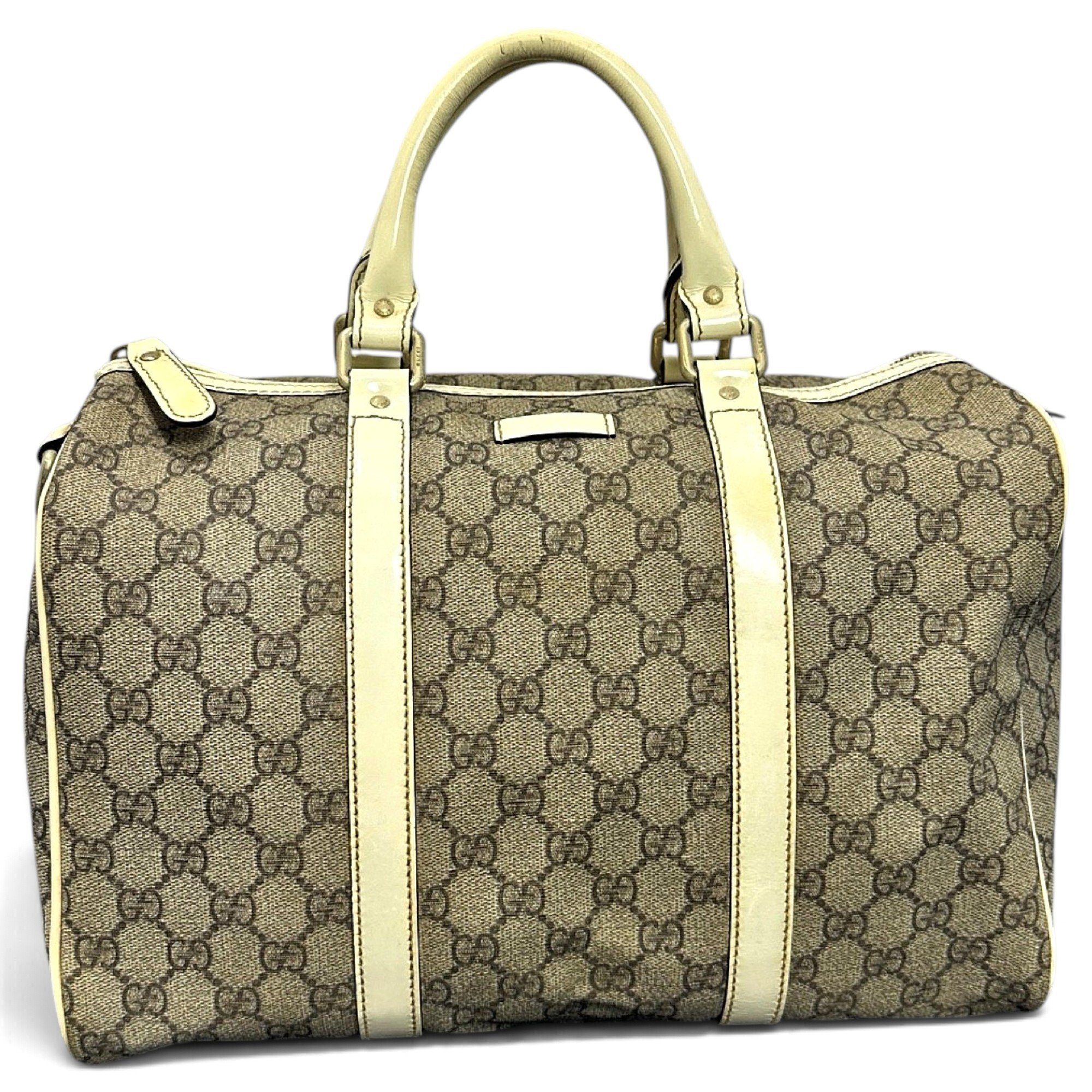 Boston leather bowling bag
