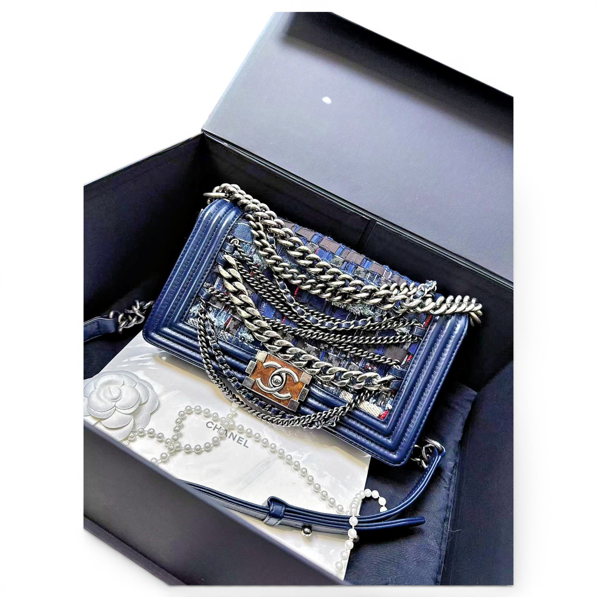 Boy tweed handbag