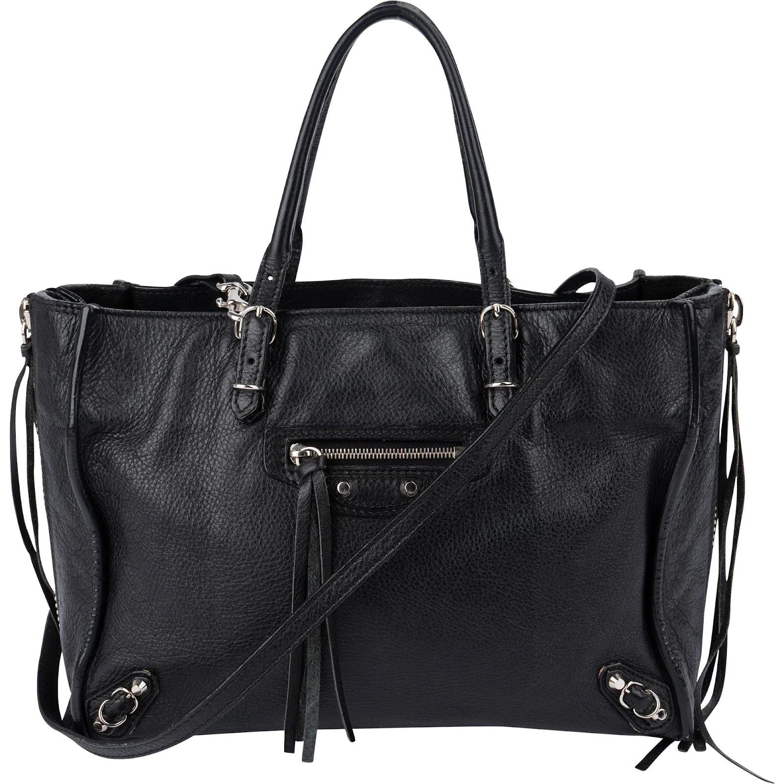 City leather handbag