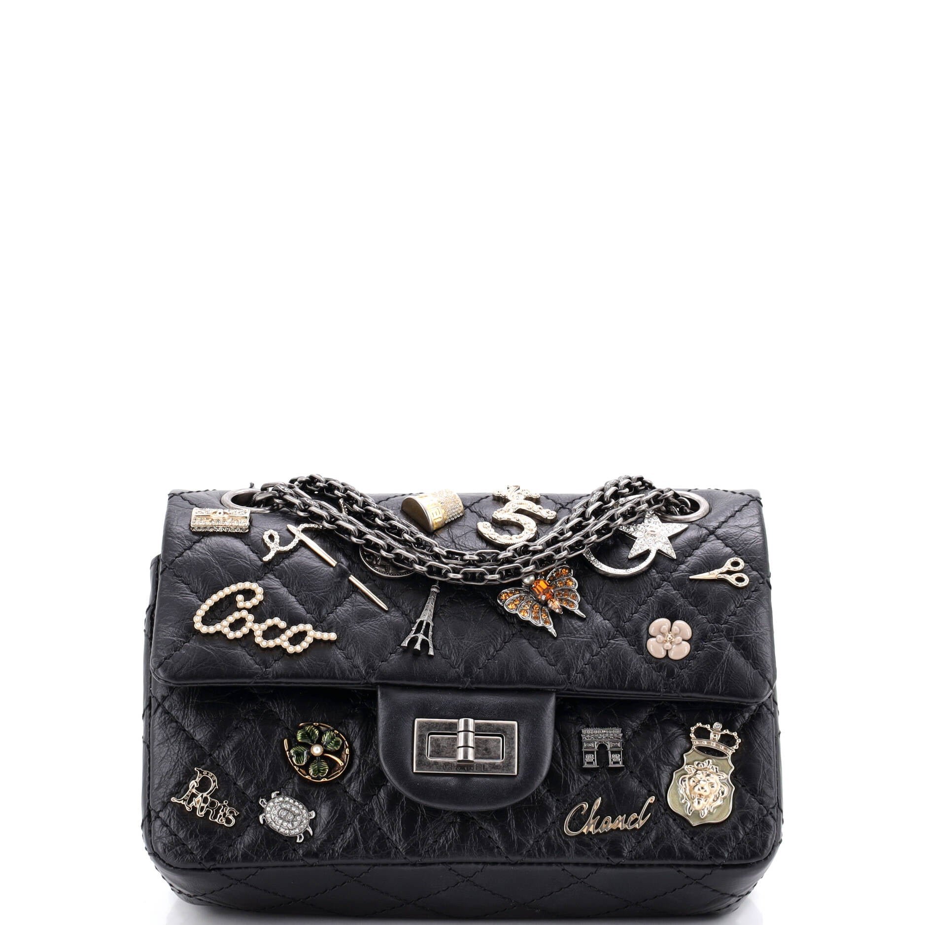 Lucky Charms Reissue 2.55 Flap Bag Quilted Aged Calfskin 224