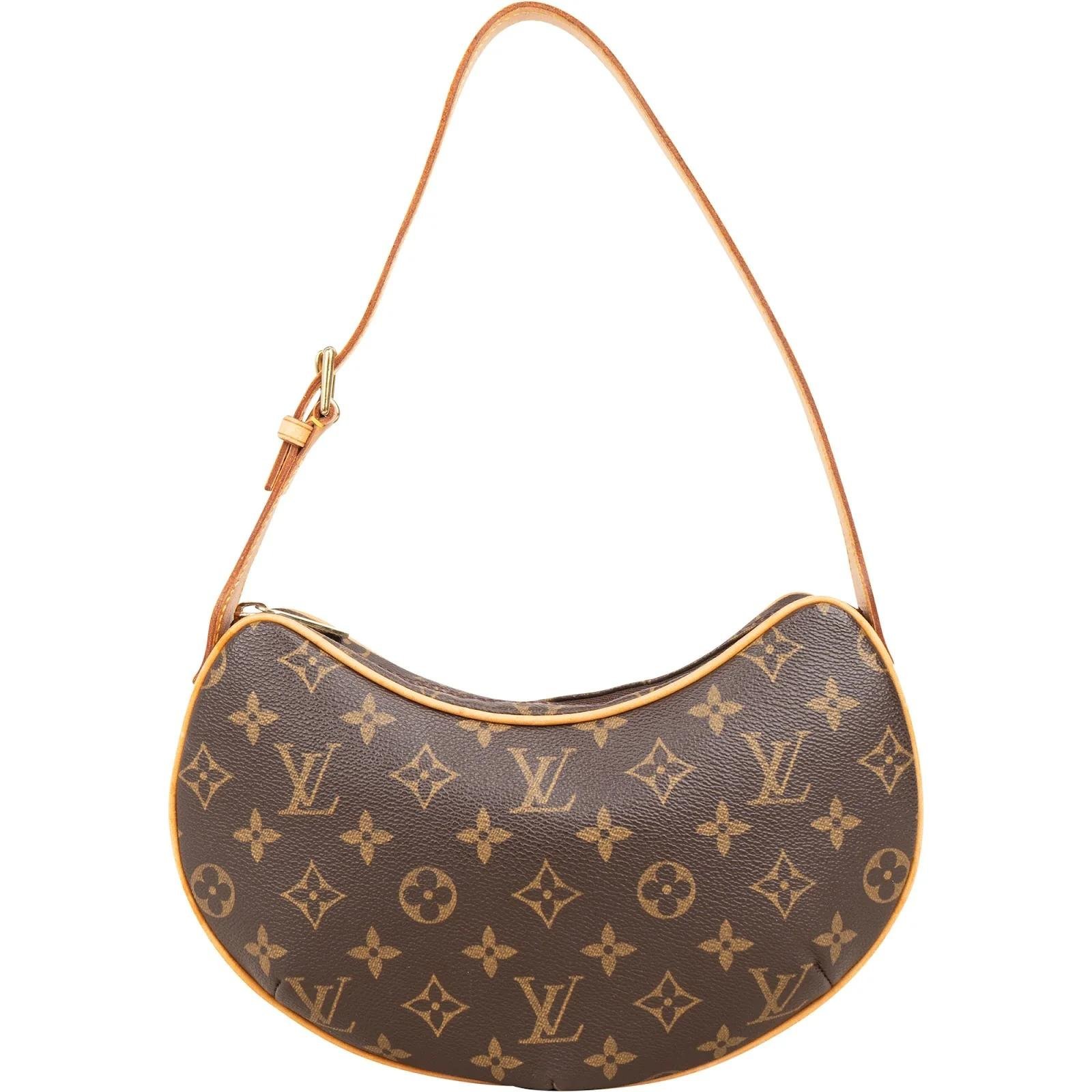 Croissant leather handbag