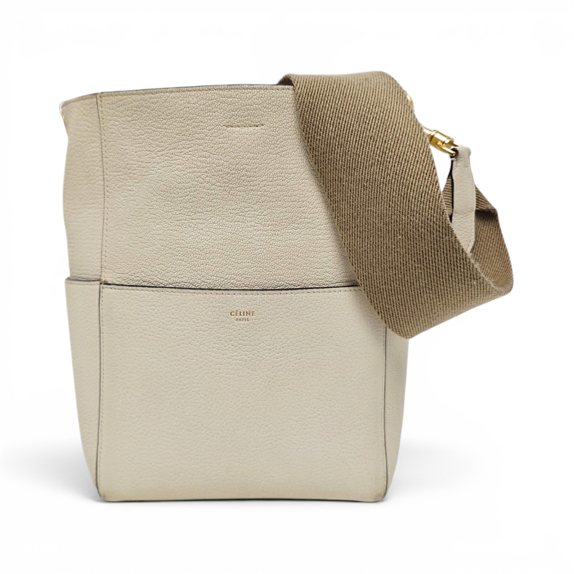 Seau Sangle leather handbag