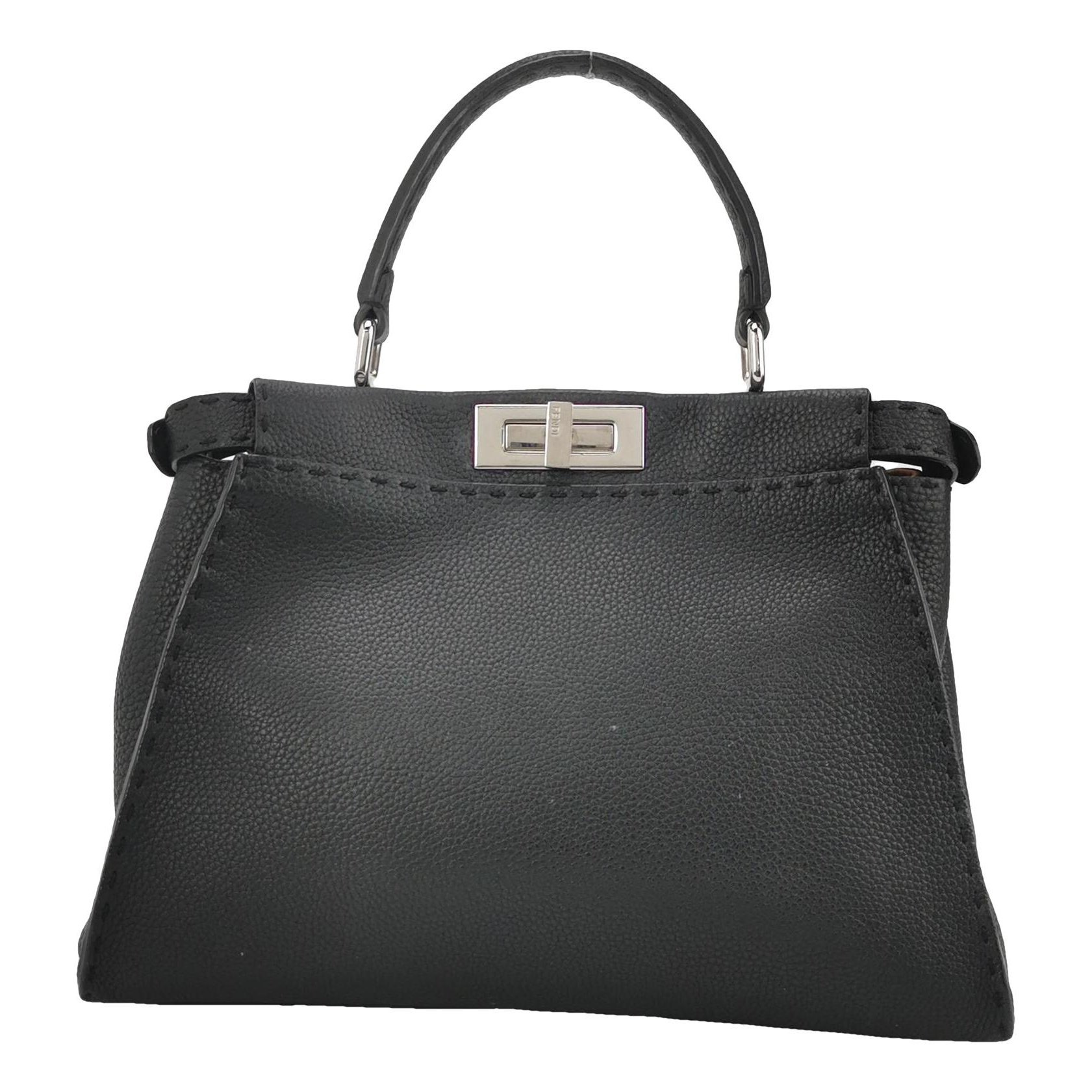 Peekaboo leather handbag