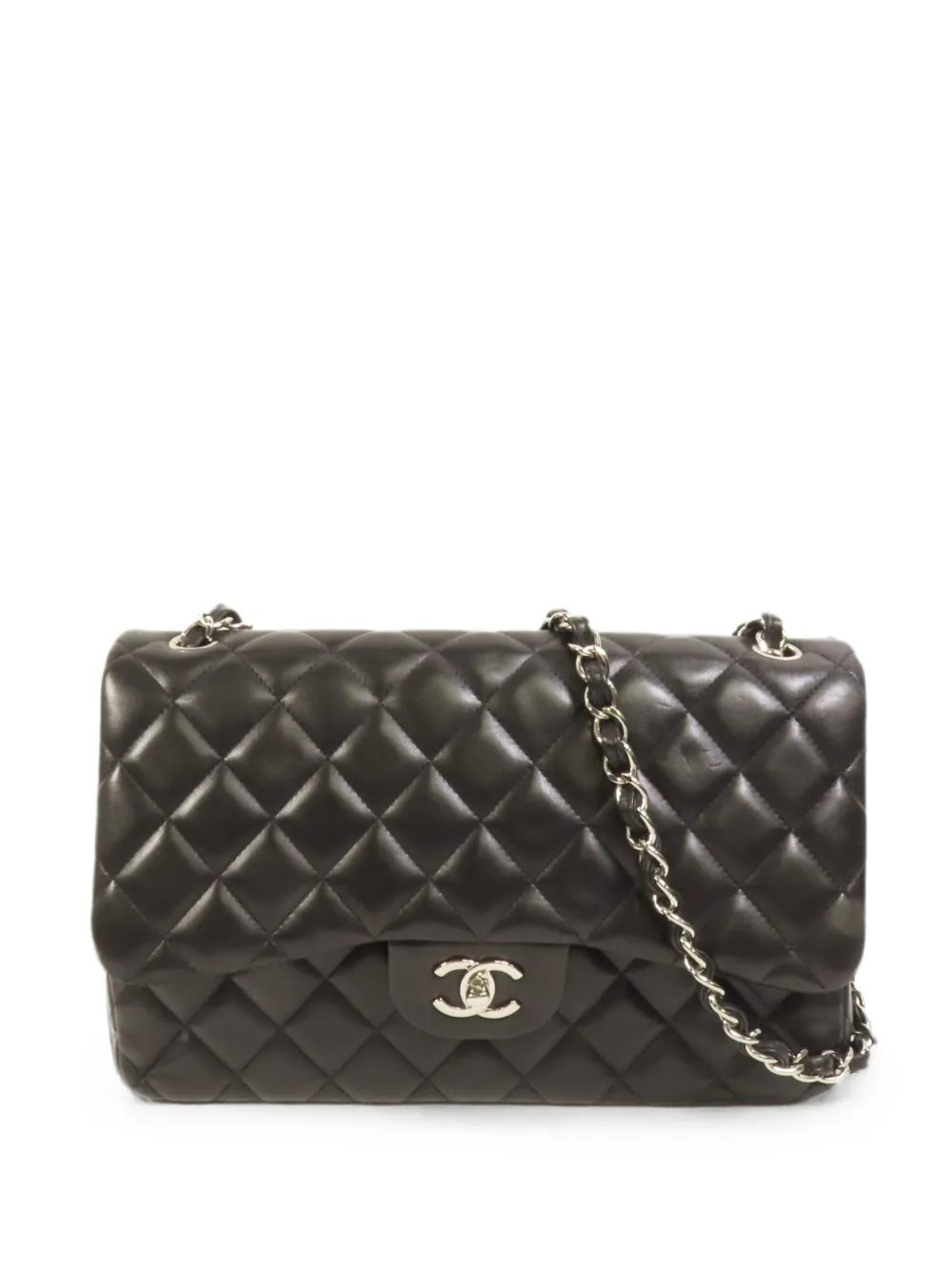 quilted CC turn-lock shoulder bag