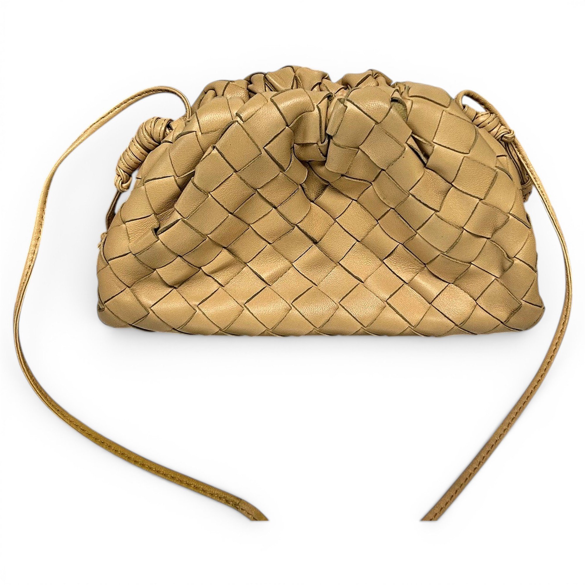 Pouch leather handbag