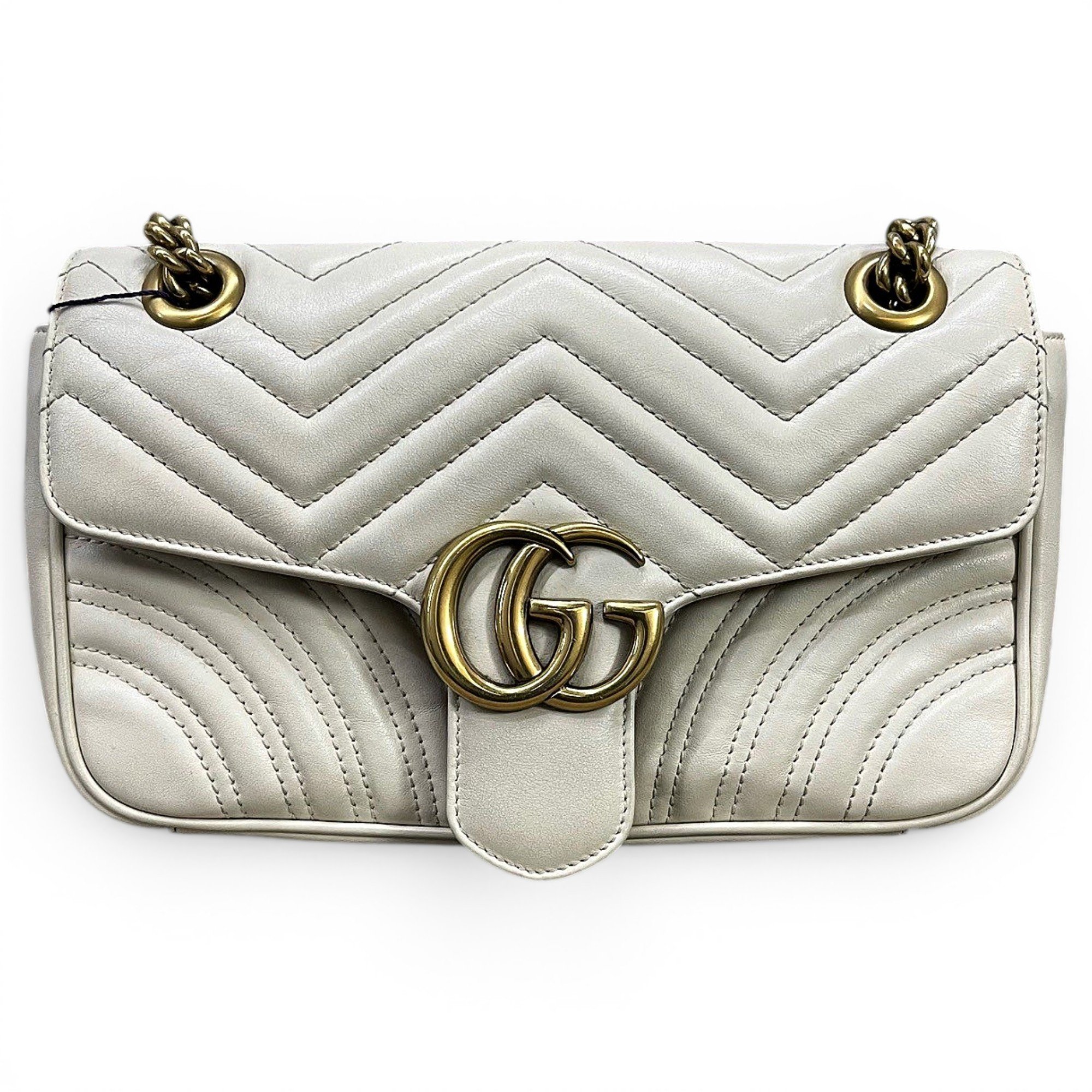 GG Marmont Flap pony-style calfskin crossbody bag