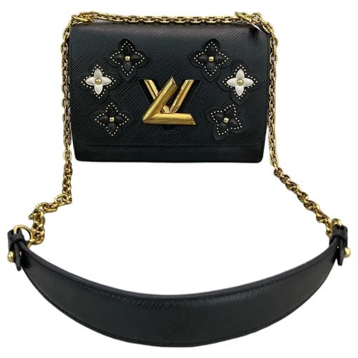 Twist leather crossbody bag