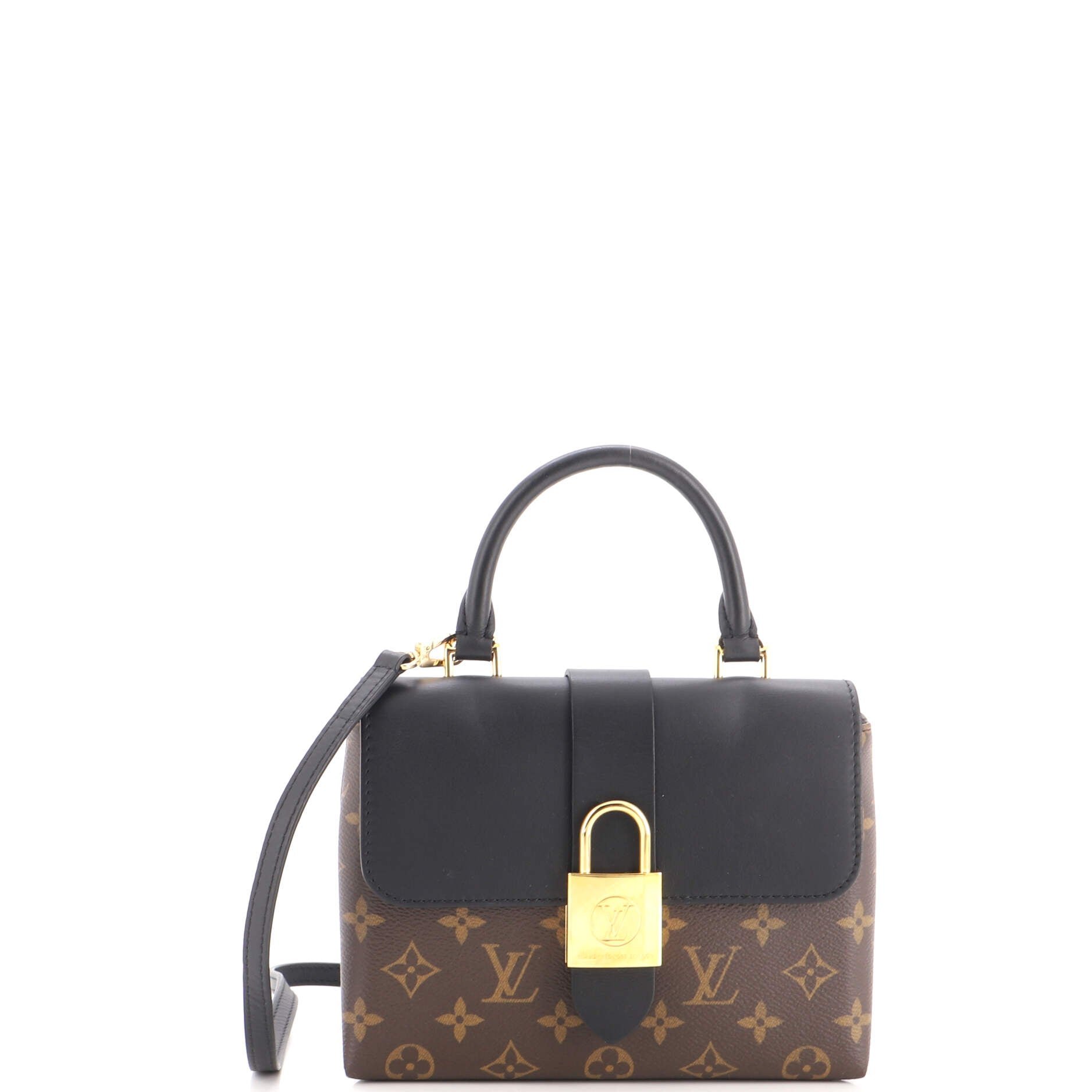 Locky Handbag Monogram Canvas with Leather BB