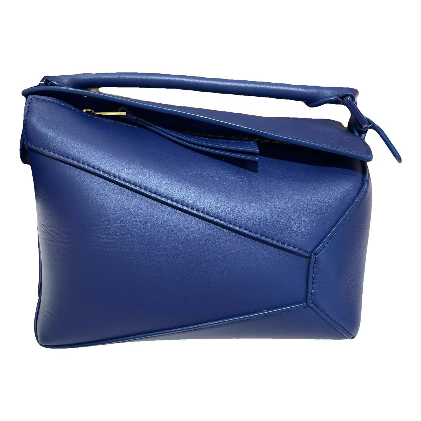 Puzzle leather handbag