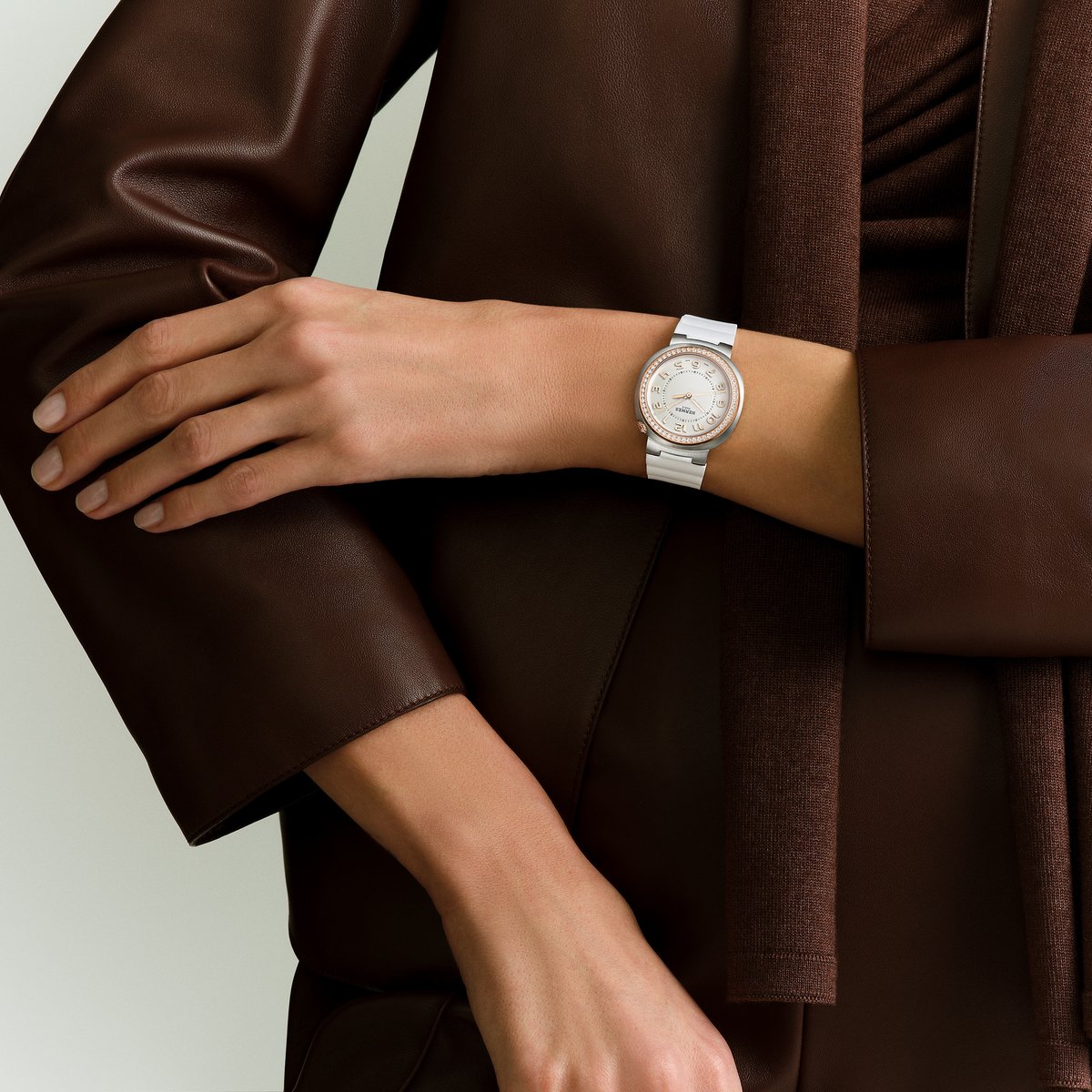 Sans Coloris Hermès Cut Watch, Large Model, 36 mm