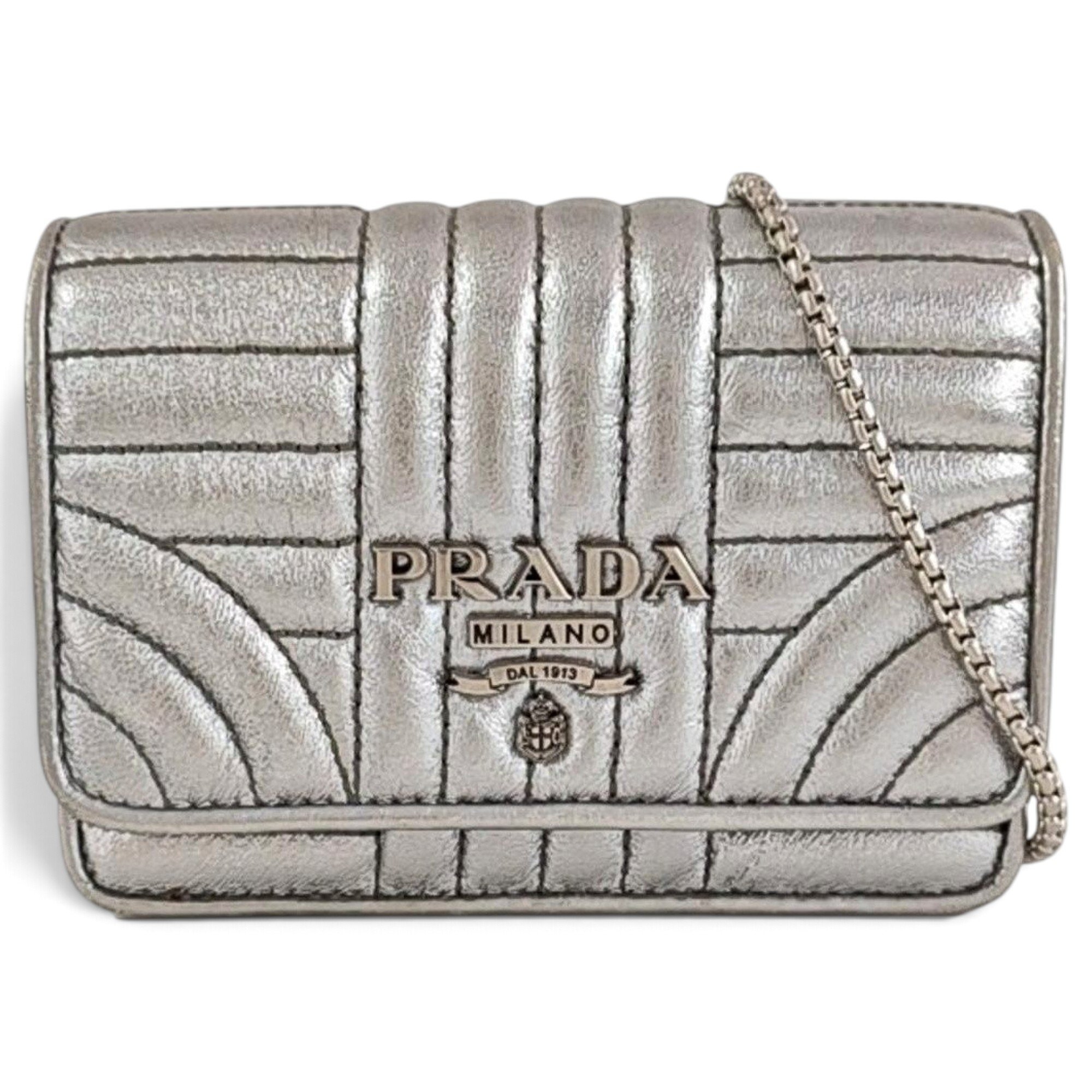 Diagramme leather handbag