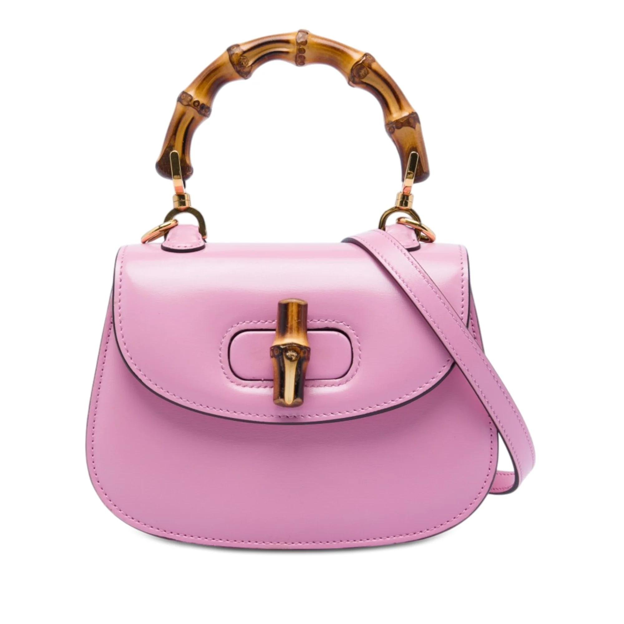 Bamboo Top Handle pony-style calfskin handbag