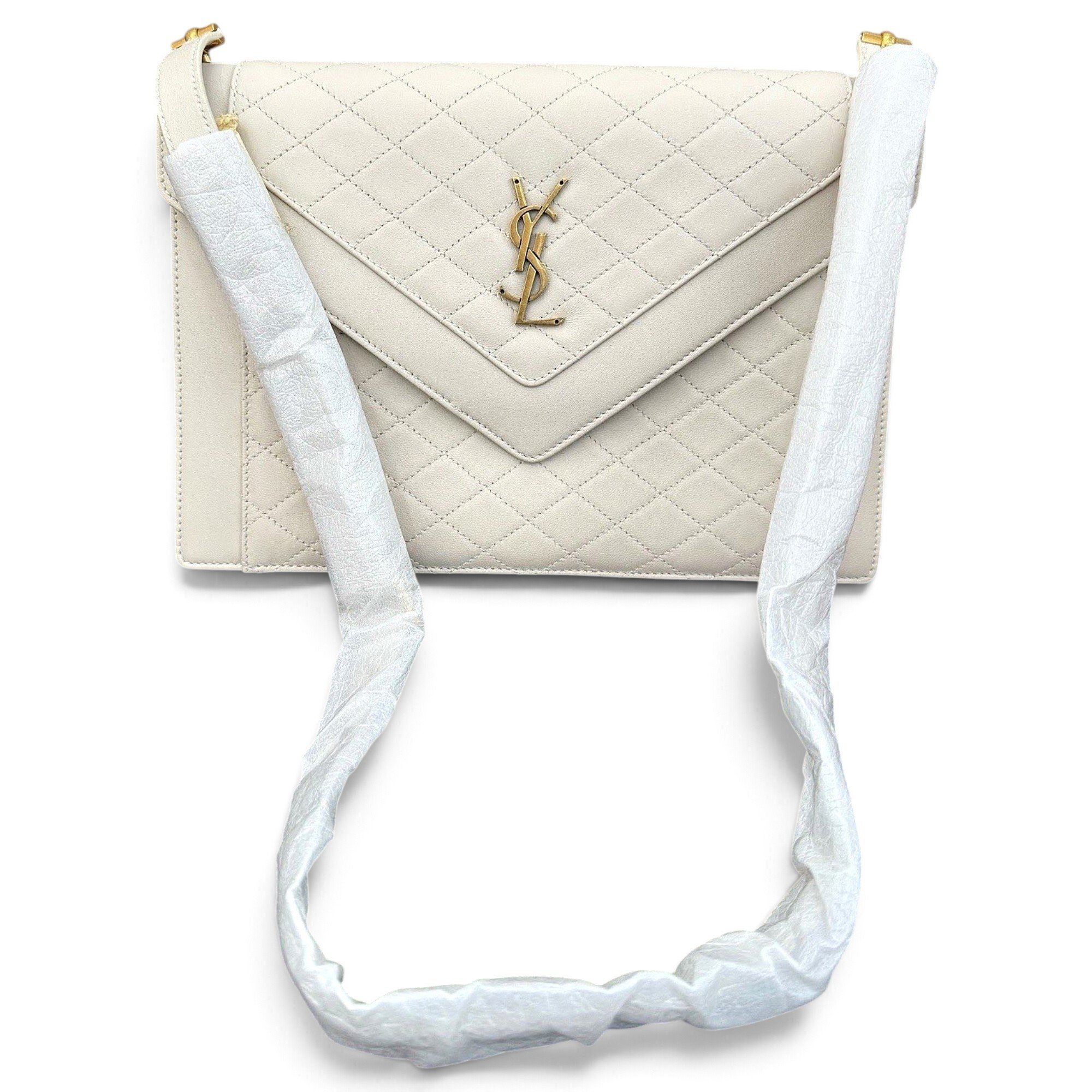 Envelope leather handbag