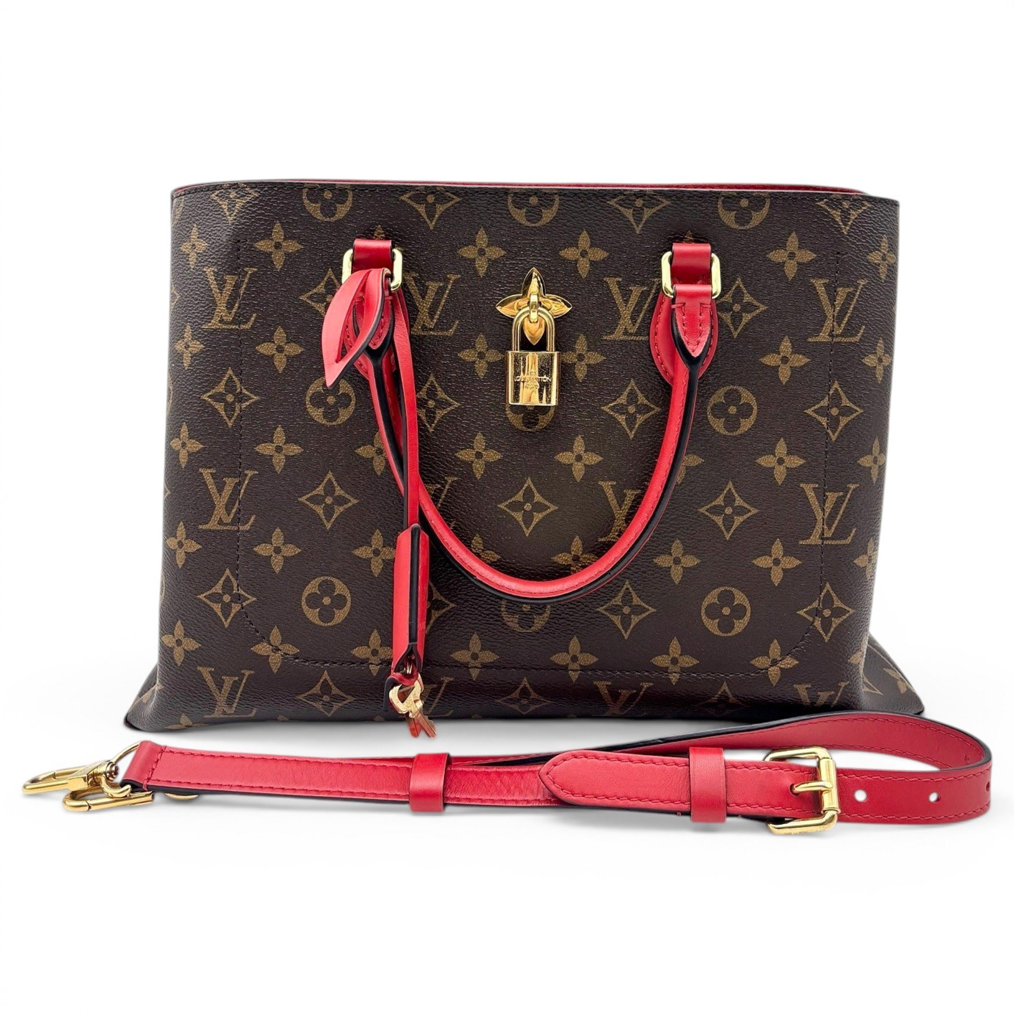 Flower Tote leather handbag