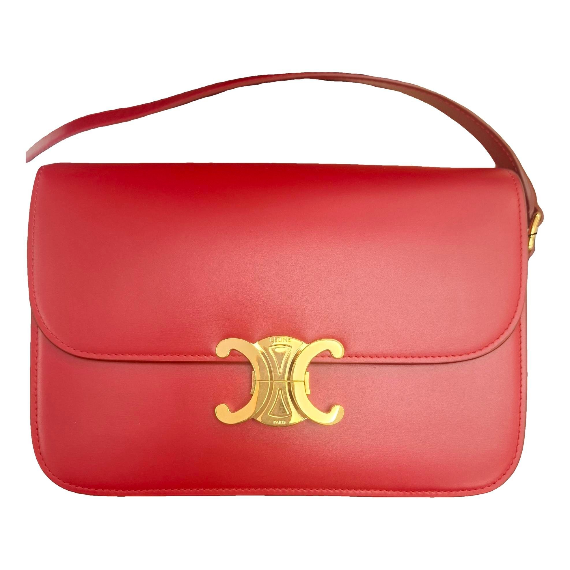 Triomphe leather handbag