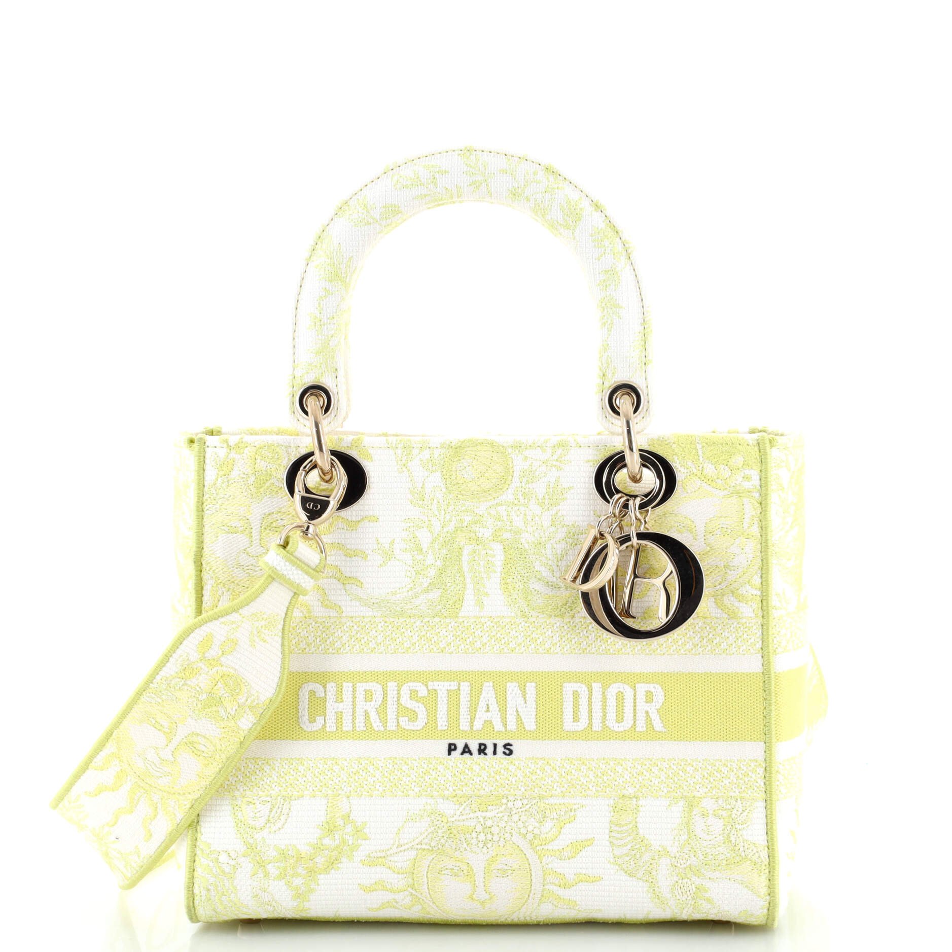 Dior Lady D-Lite Bag Embroidered Canvas Medium