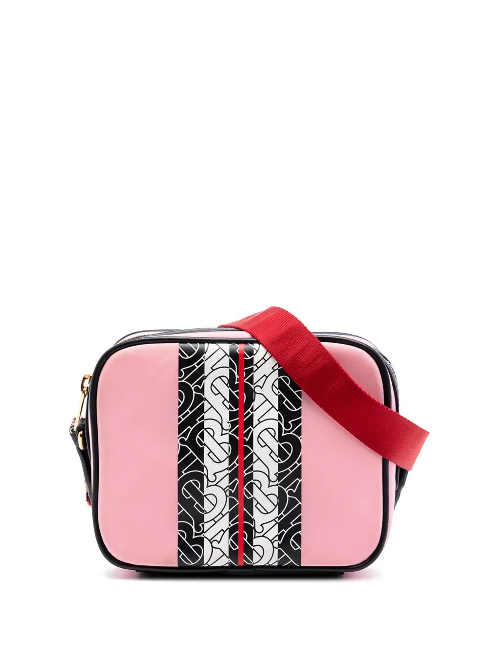 2018-2023 TB Monogram Nylon Stripe Kids Camera Bag crossbody bag