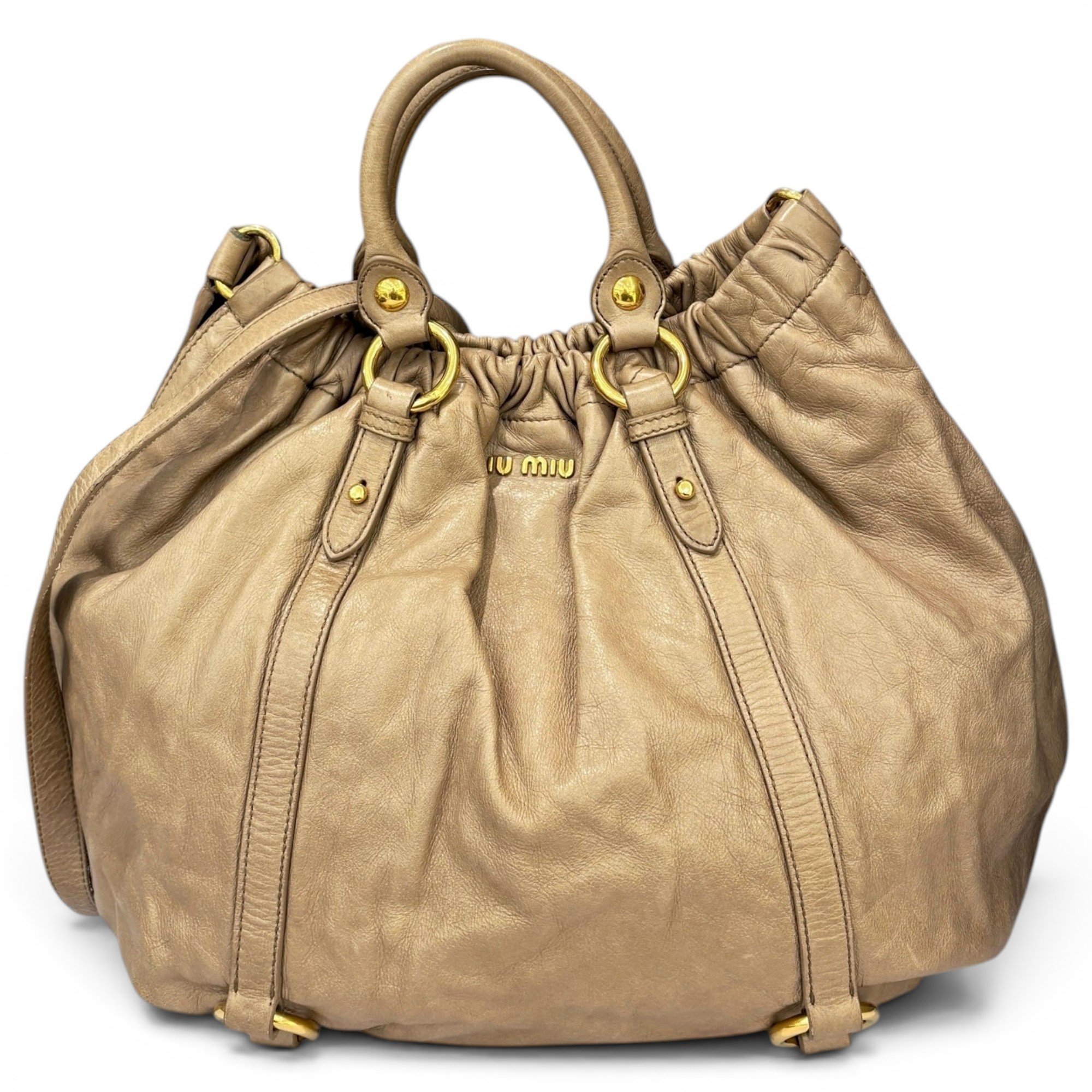 Miu Miu Pony-style calfskin tote
