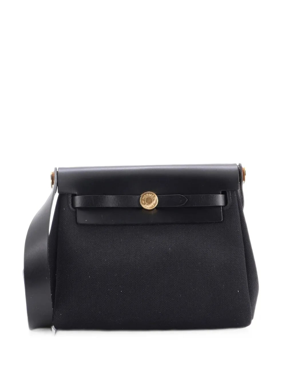 Herbag Zip Toile and Leather 20 shoulder bag